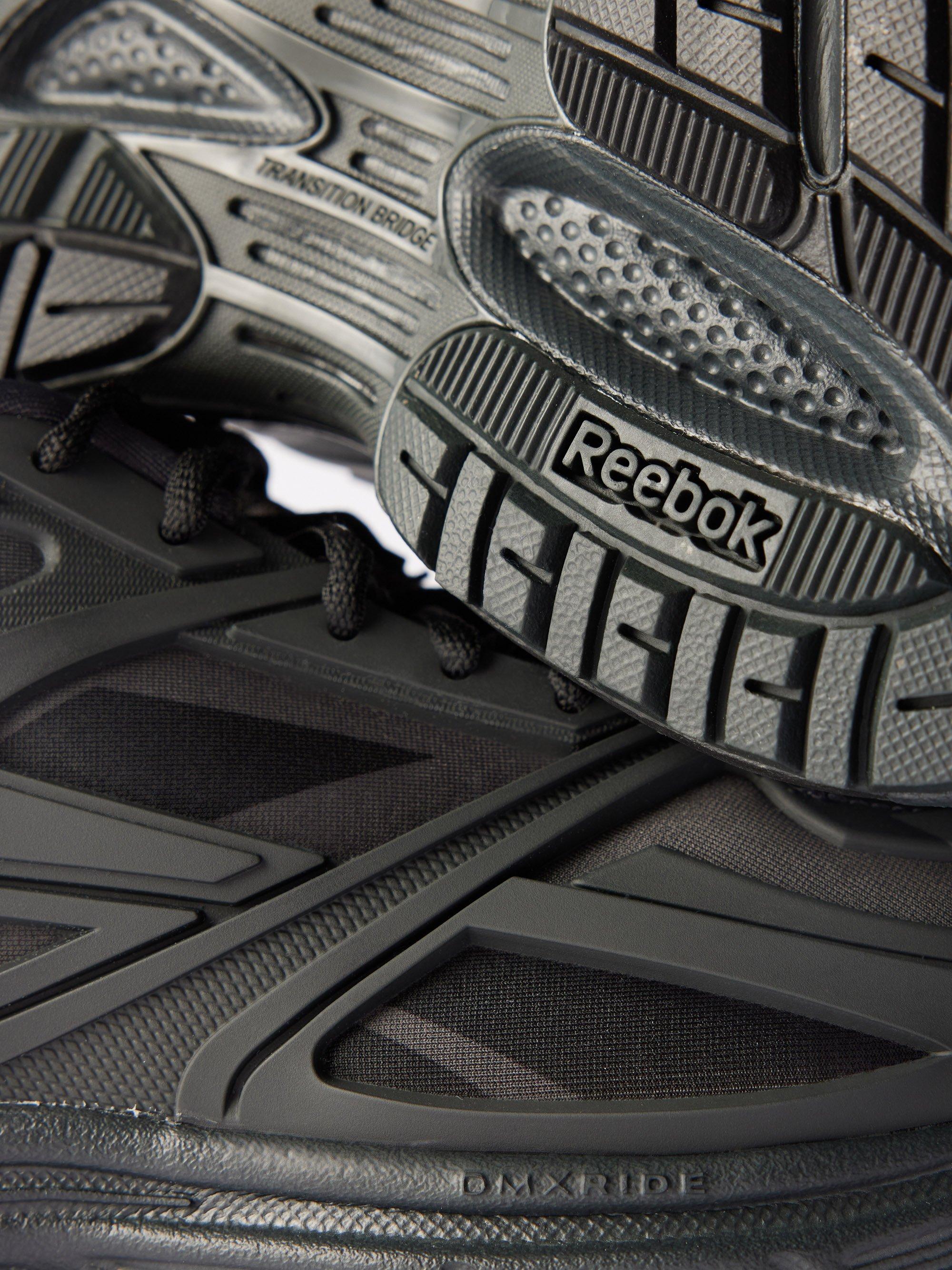 Reebok Premier Road Mesh And Rubber Trainers in Black | Lyst