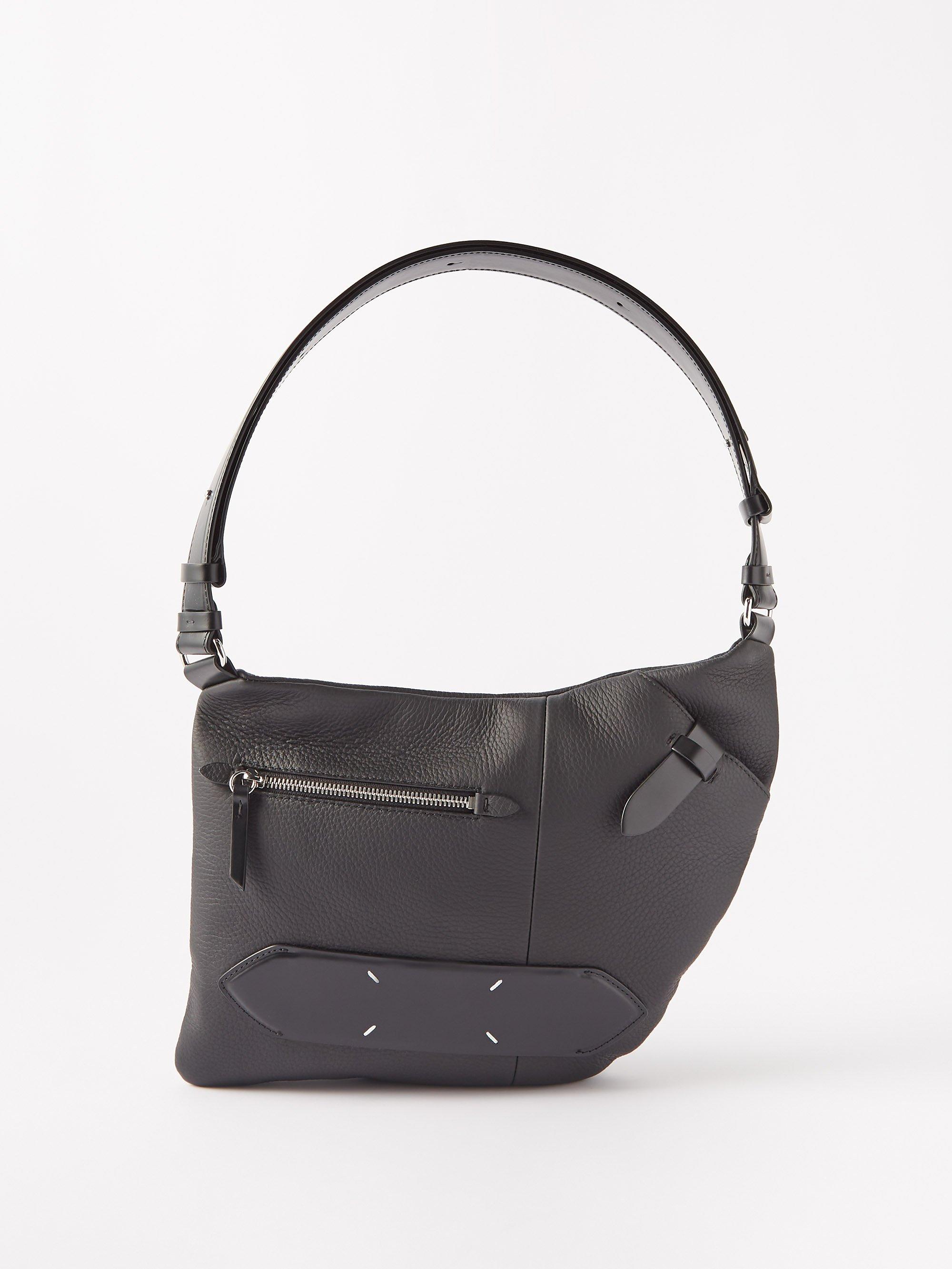 Maison Margiela 5ac Grained-leather Cross-body Bag in Black for Men | Lyst