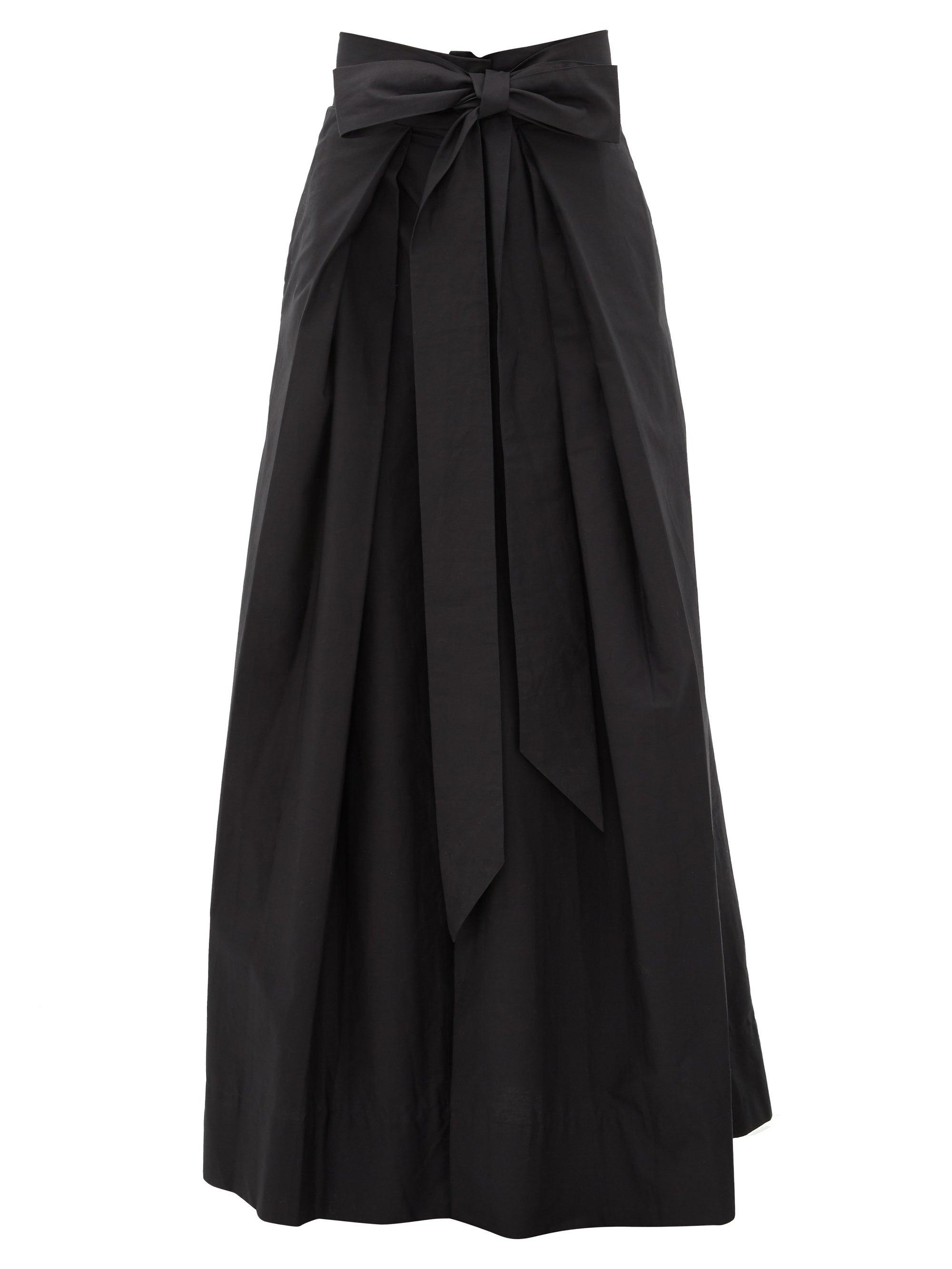 Kalita Avendon Tie-waist Cotton Maxi Skirt in Black - Lyst