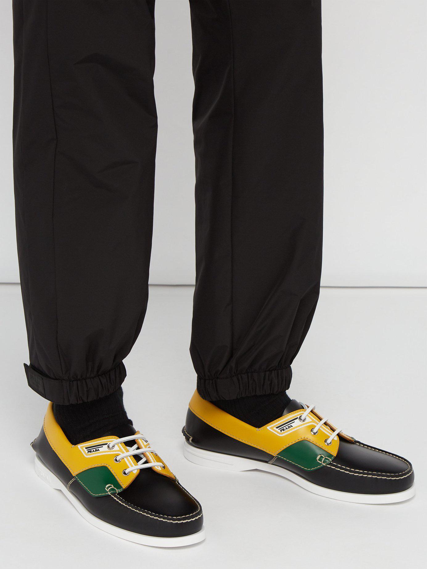prada deck shoes