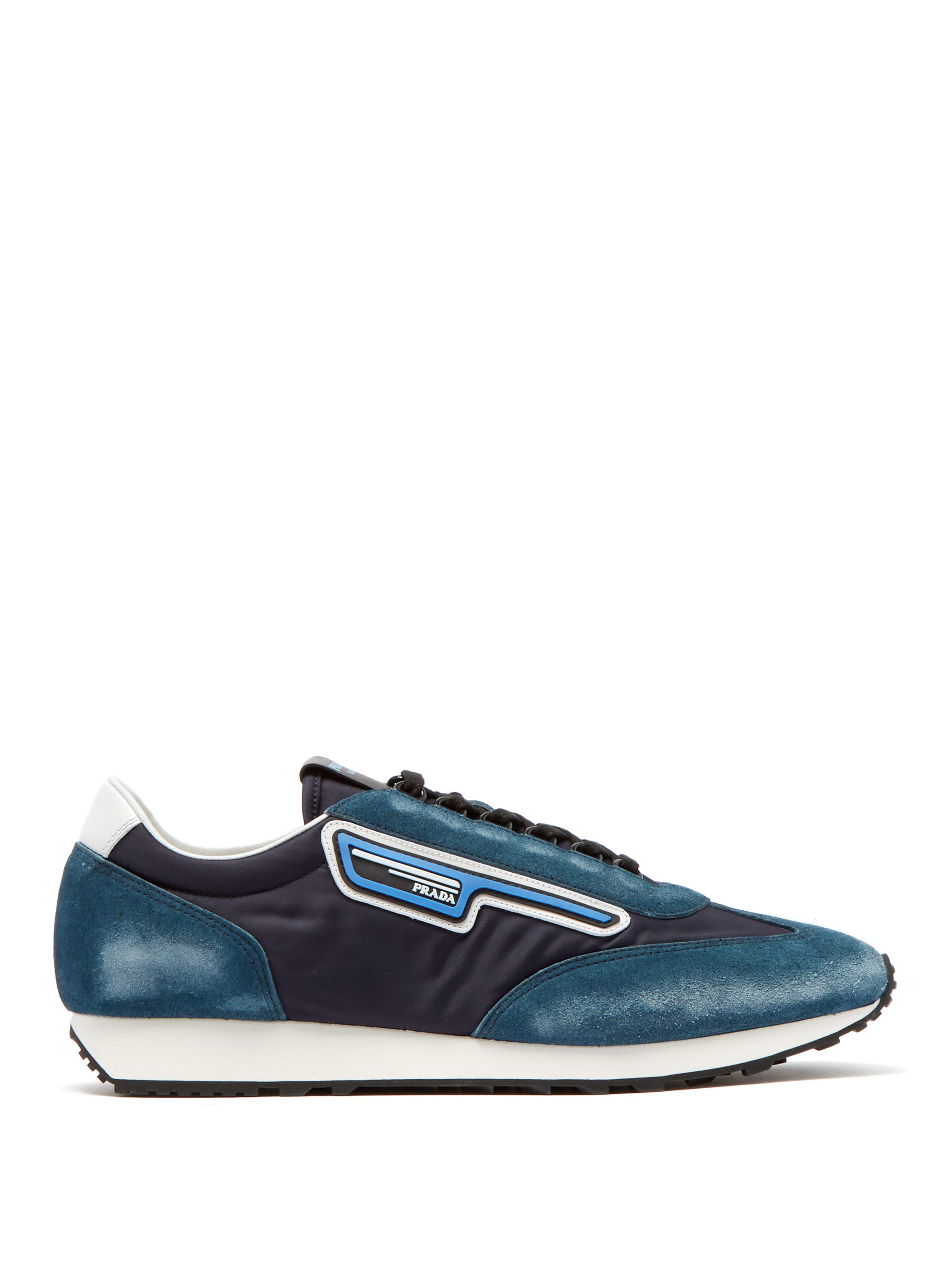 blue prada trainers