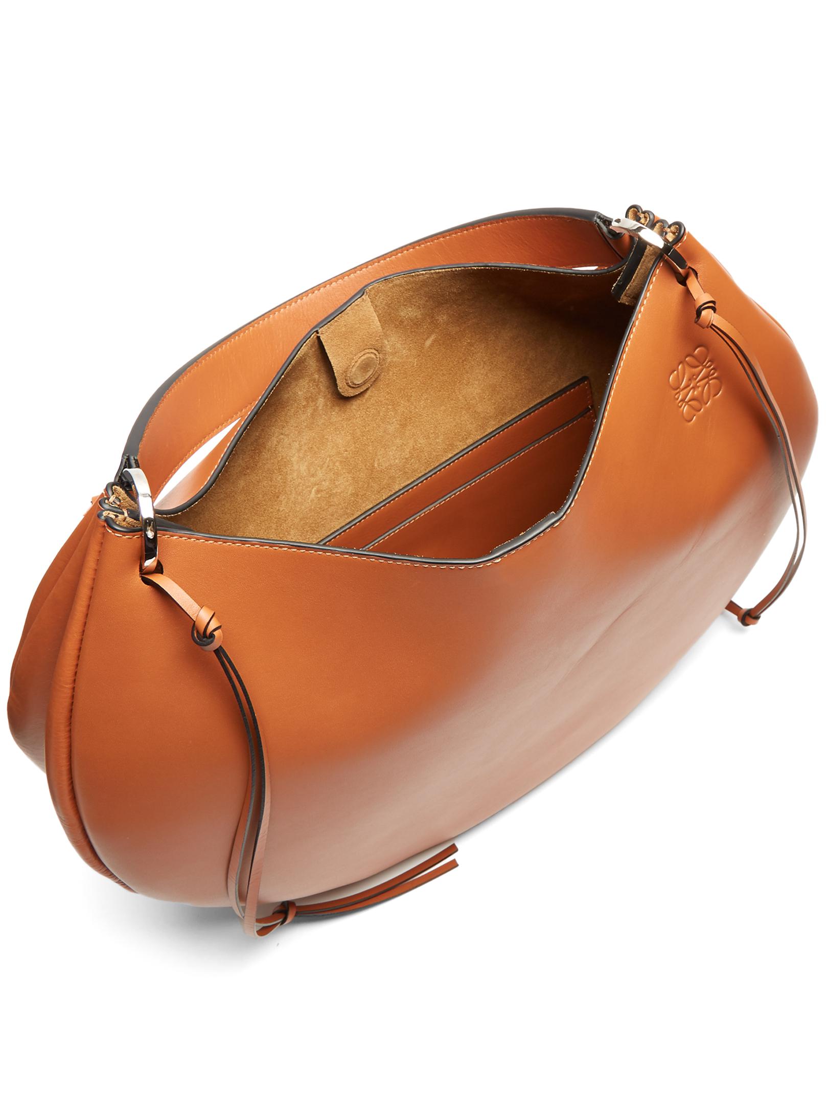 Loewe Fortune Leather Shoulder Bag in Brown Lyst