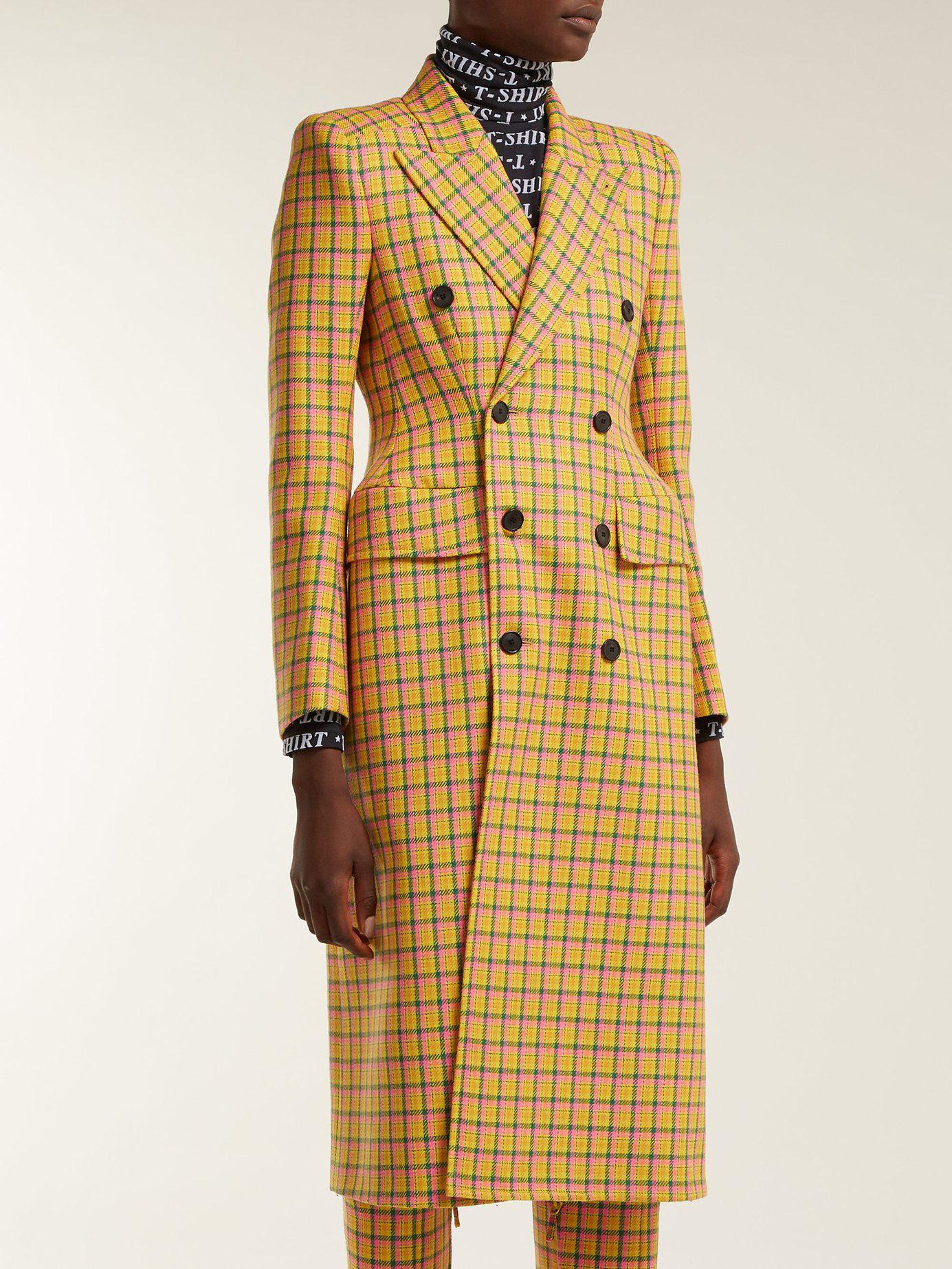 balenciaga yellow coat