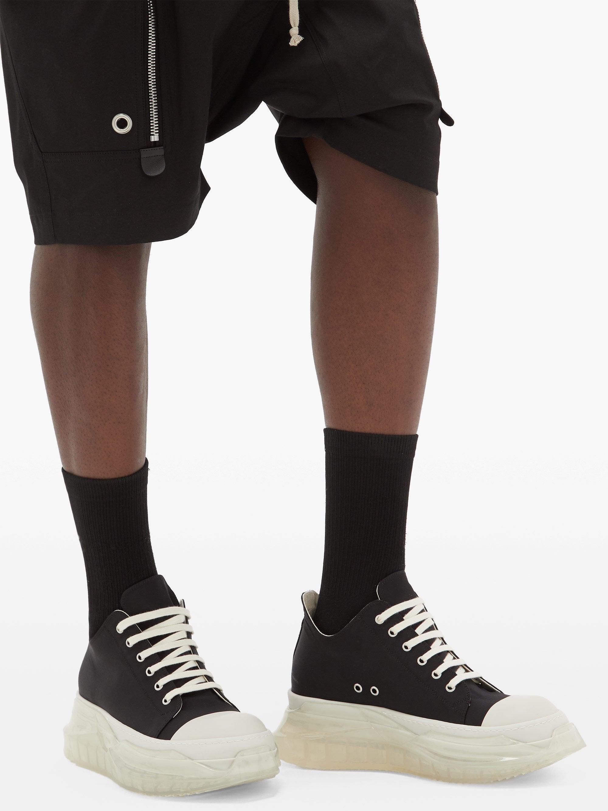 Rick Owens DRKSHDW Abstract Exaggerated-sole Canvas Low-top 