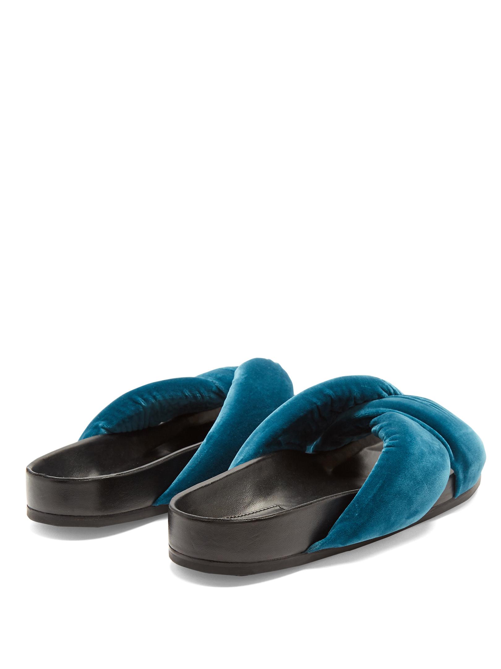 Chloe velvet slides outlet