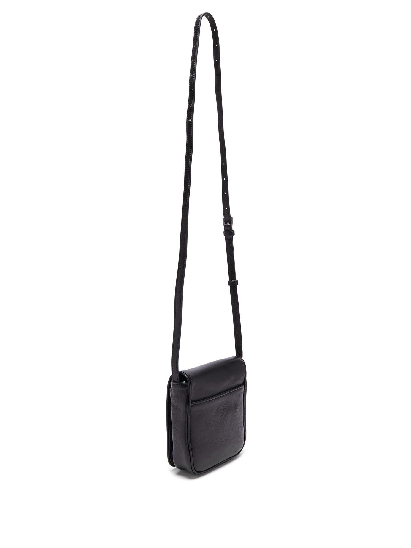 Balenciaga B Logo Leather Cross Body Bag in Black for Men - Lyst