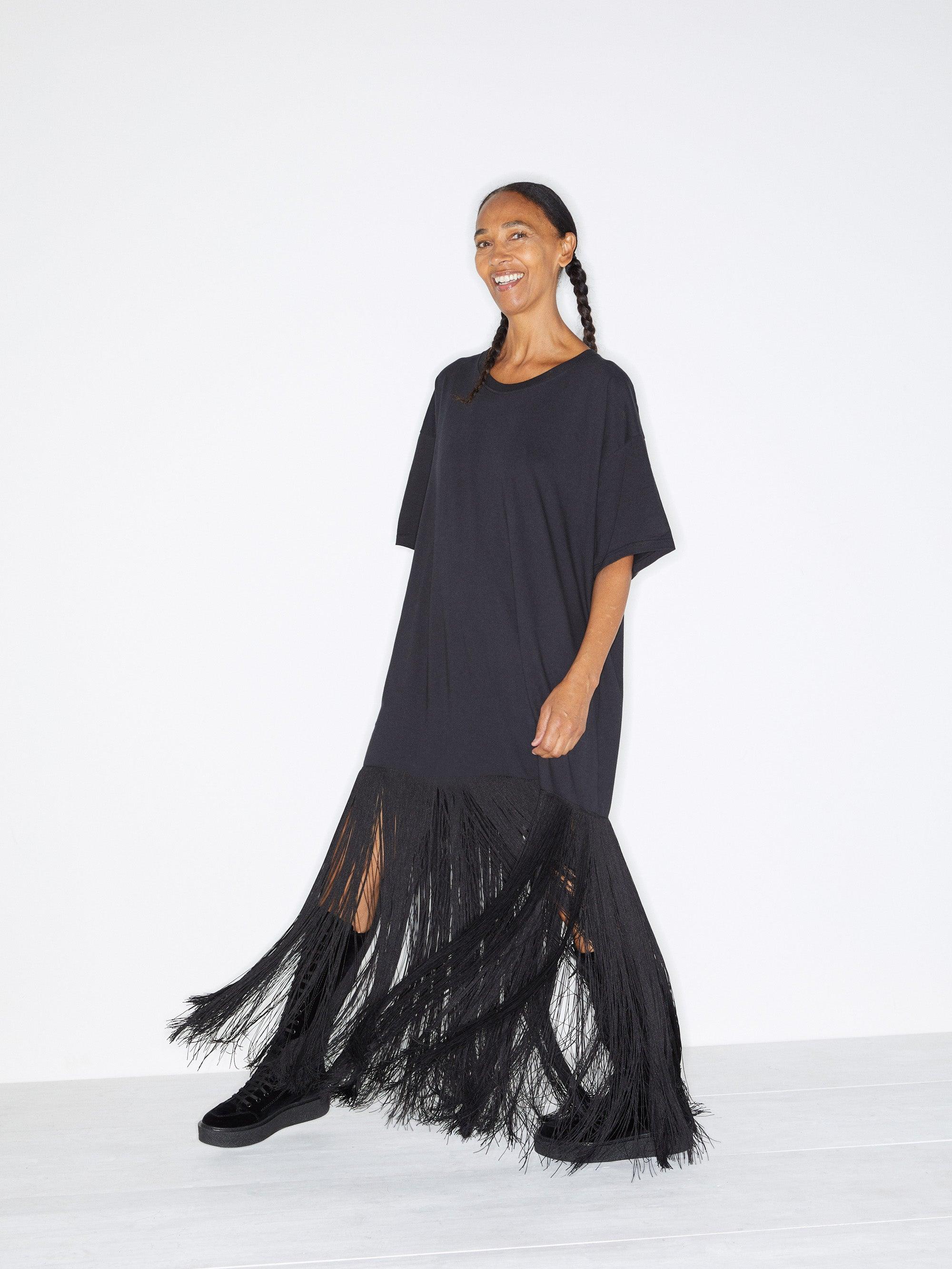 raey fringe dress