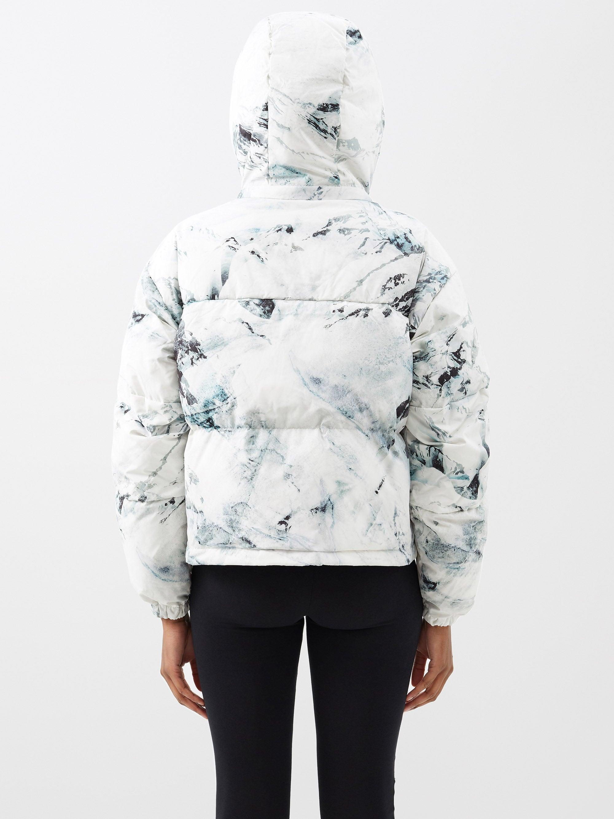 66 North Dyngja Mountain-print Hooded Down Jacket in Blue | Lyst Canada