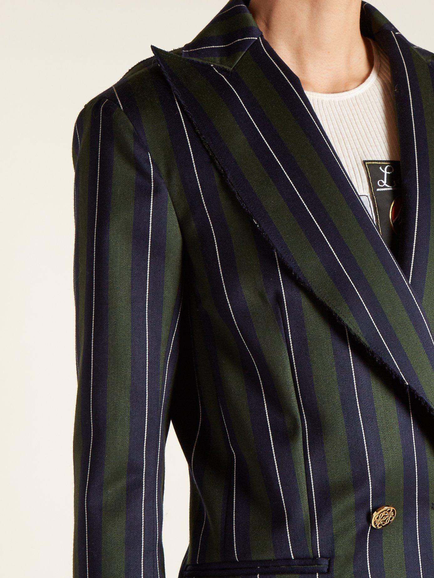 striped green blazer