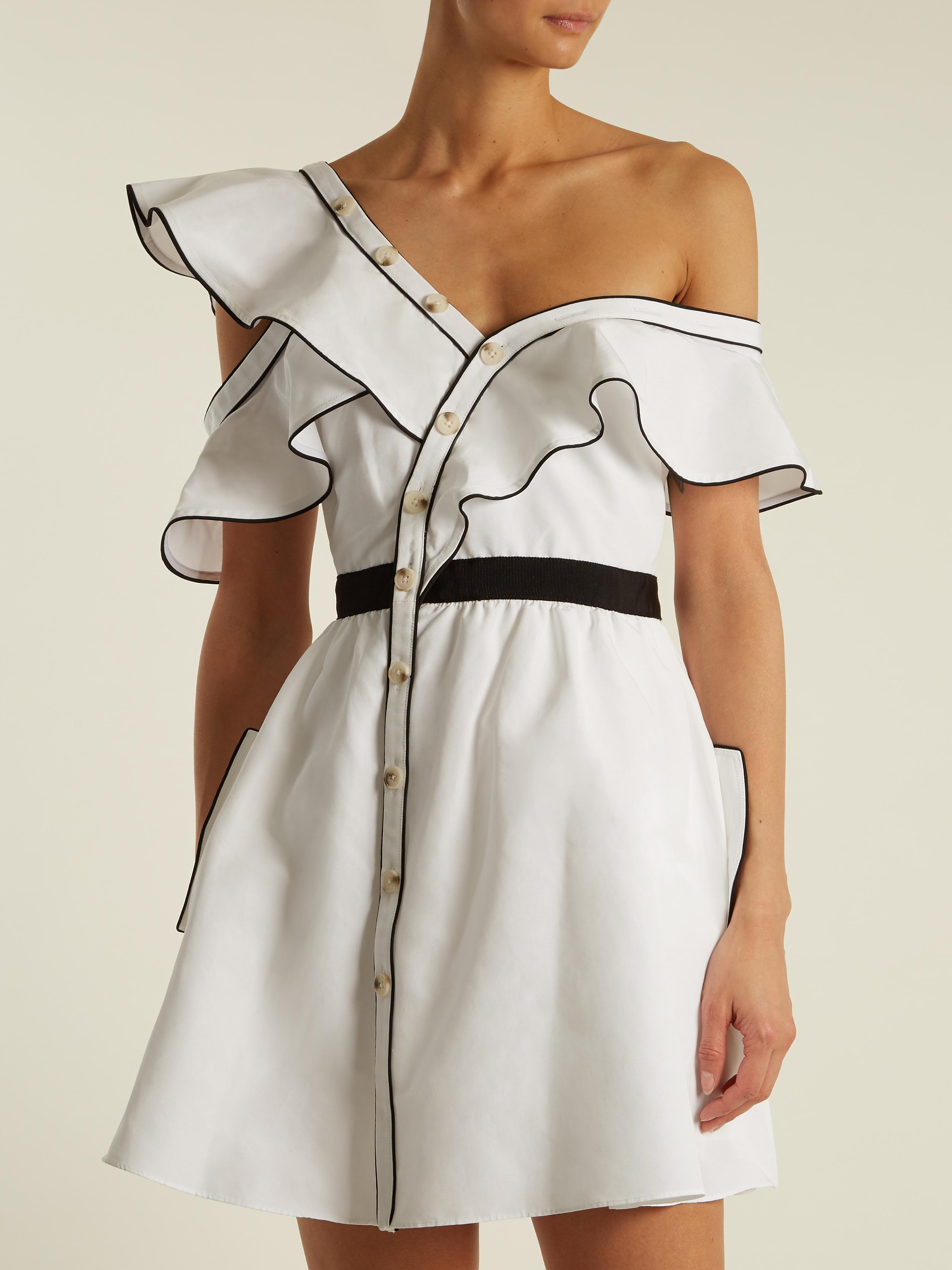 Self portrait top dress one shoulder