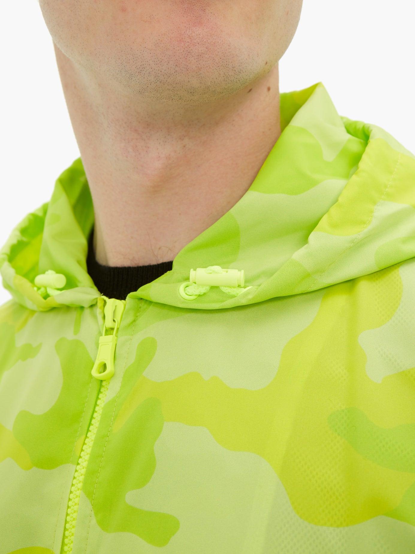 Valentino Camouflage-print Neon Jacket in Green for Men | Lyst