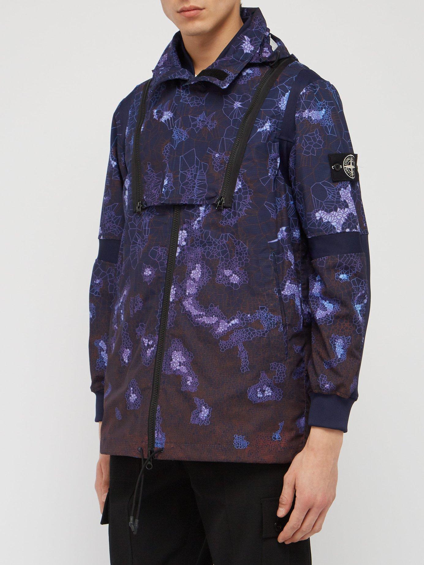 Stone Island Heat Reactive Thermosensitive Jacket in Blue for Men | Lyst