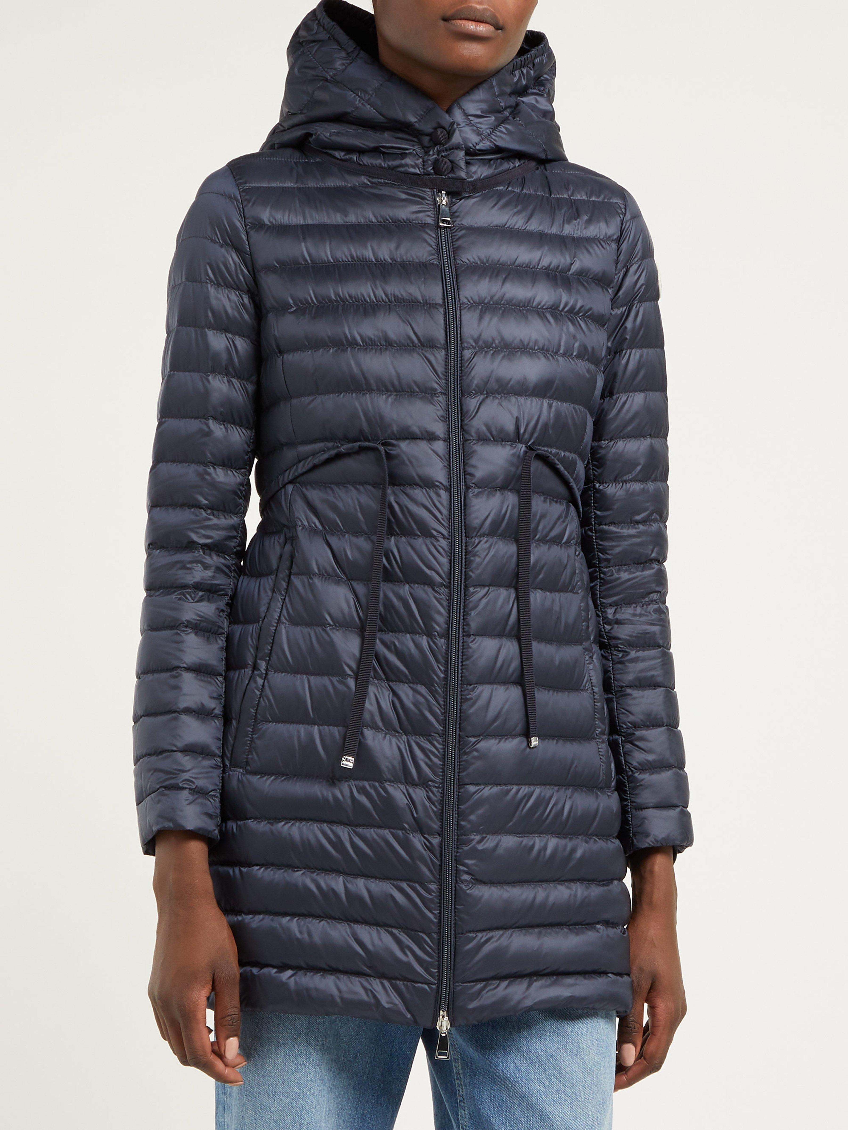 Moncler Synthetic Barbel Padded Coat in Navy (Blue) - Lyst