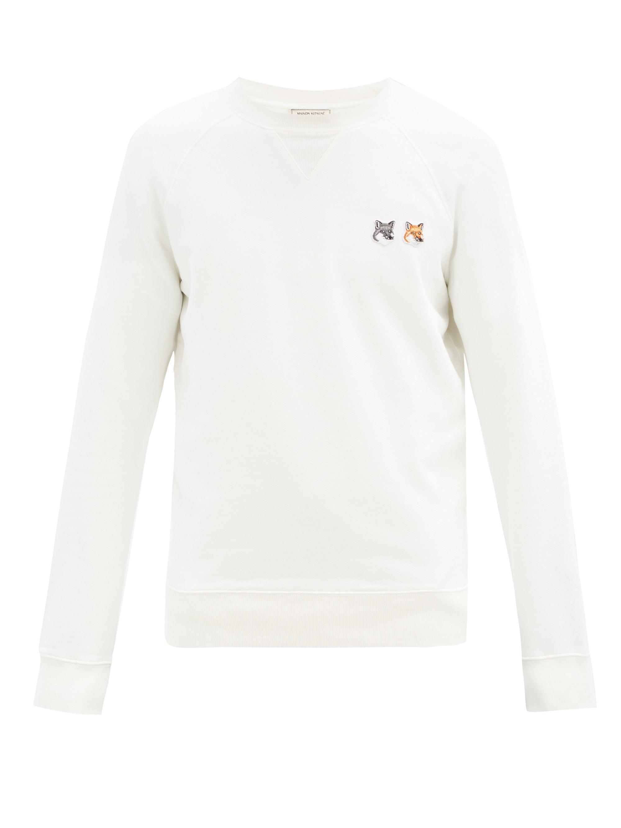 Maison Kitsuné Double Fox Head-patch Cotton Sweatshirt for Men - Lyst