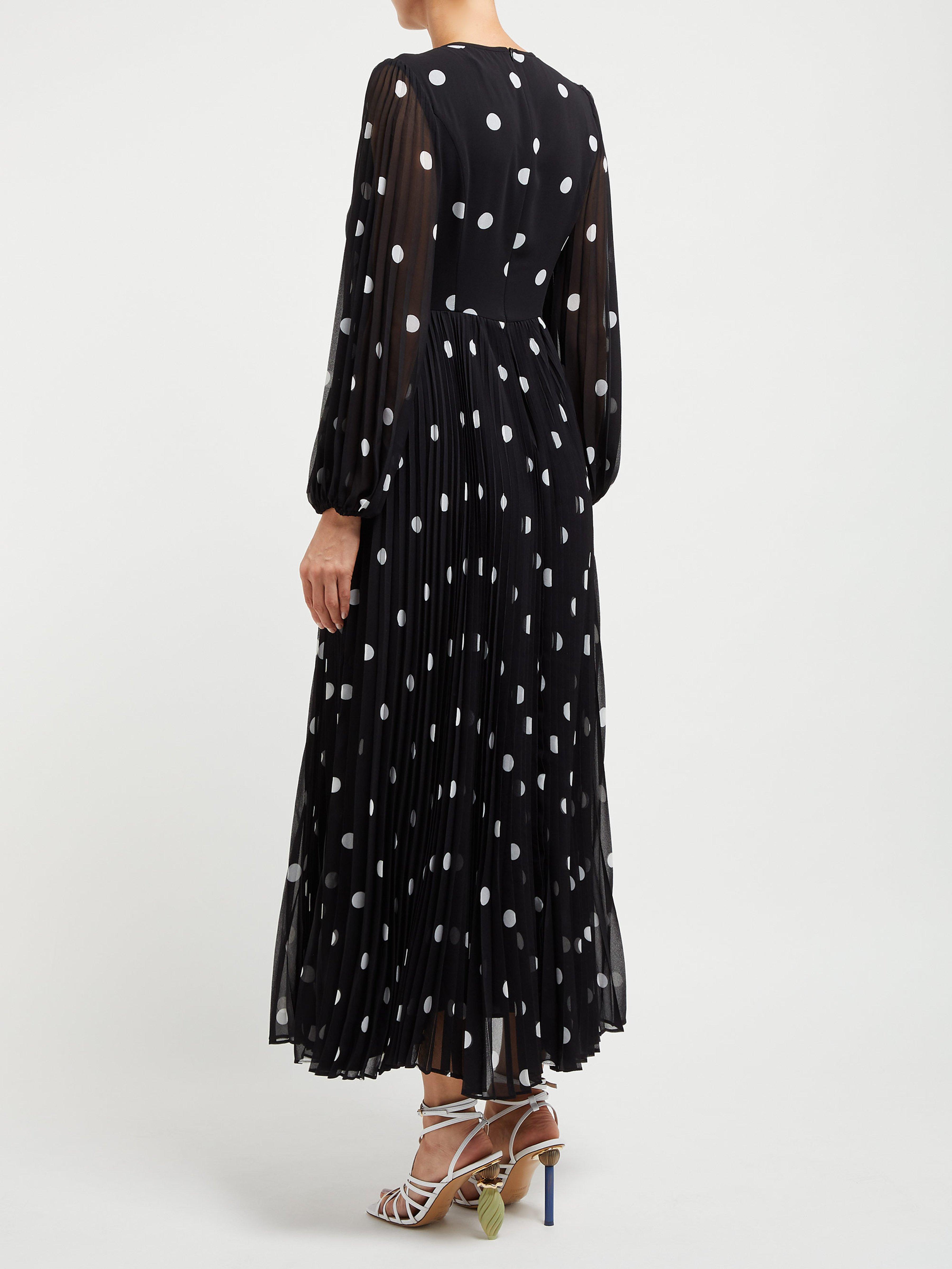 zimmermann black polka dot dress