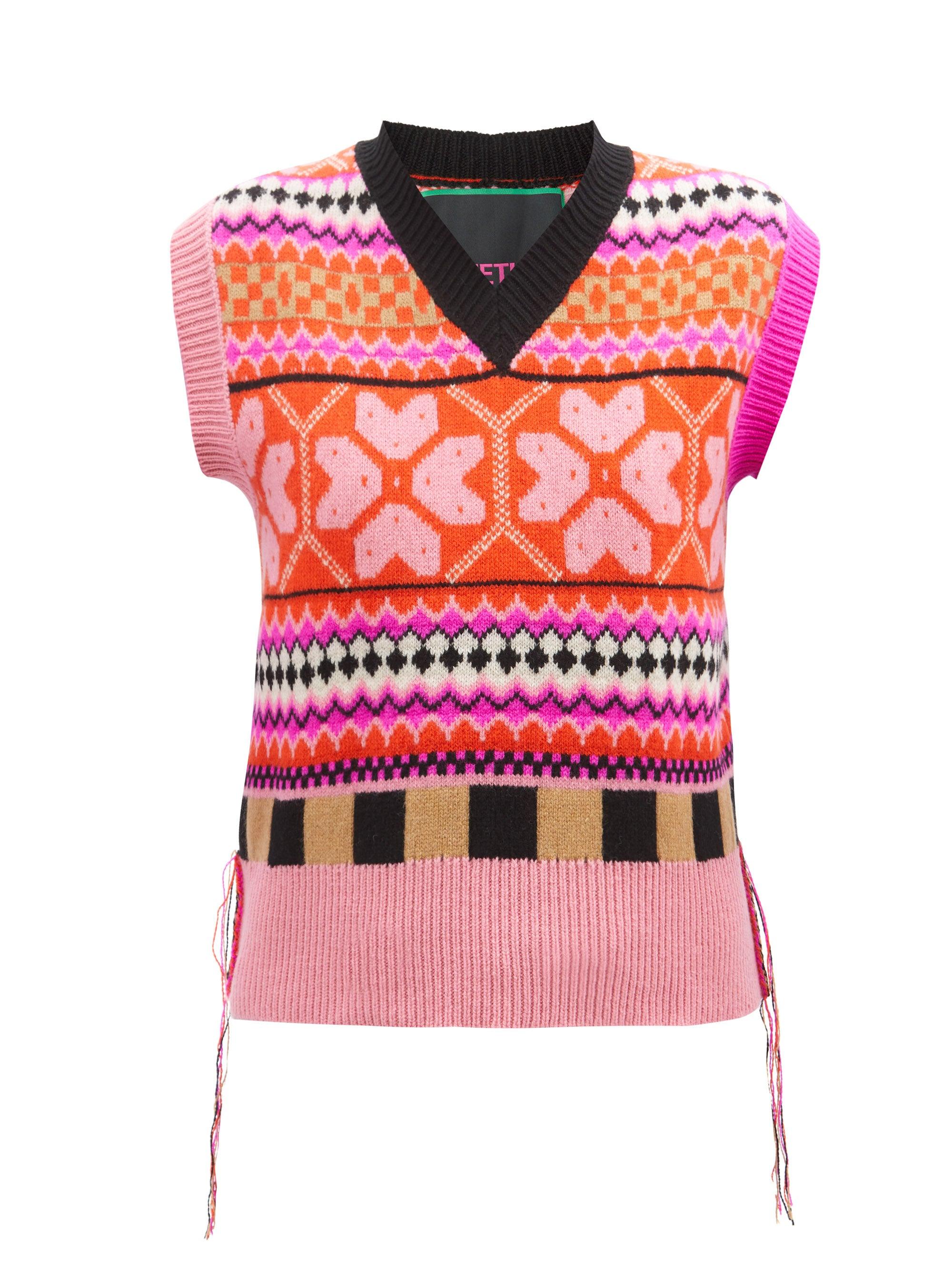 新品アウトレット La Fetiche ジョセフ フェアアイル ニットベスト ピンク Sp93春夏新作 ウェア Mail 新品アウトレット La Fetiche ジョセフ フェアアイル ニットベスト ピンク Sp93春夏新作 ウェア Mail