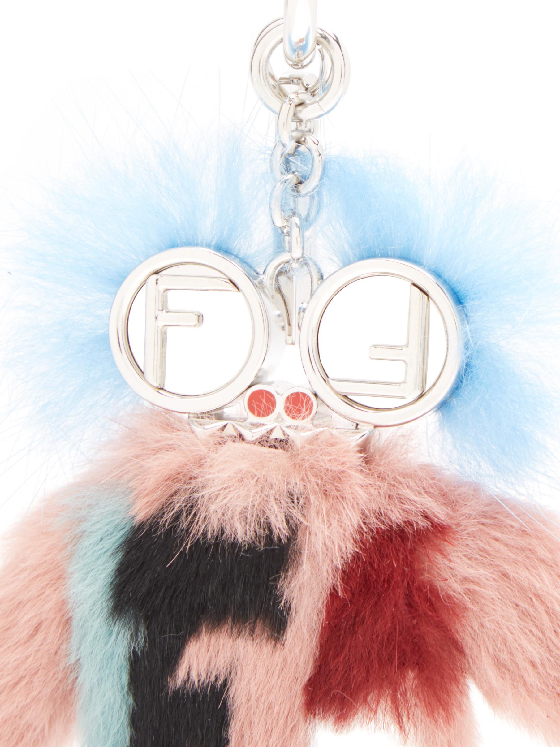 Fendi Teen Witches Rabbit And Mink-fur Bag Charm in Pink | Lyst