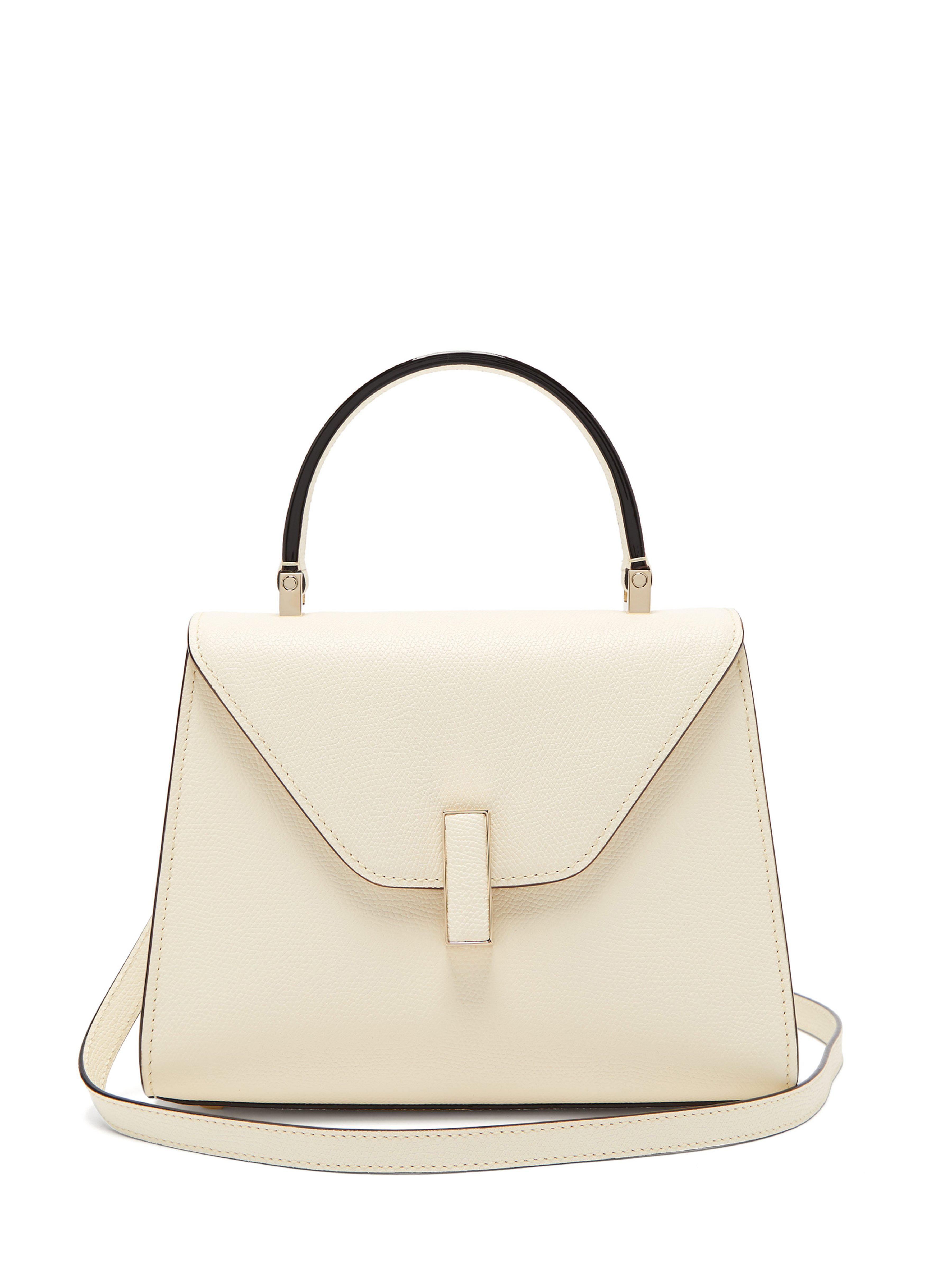 Valextra Iside Mini Leather Bag in White - Save 5% - Lyst