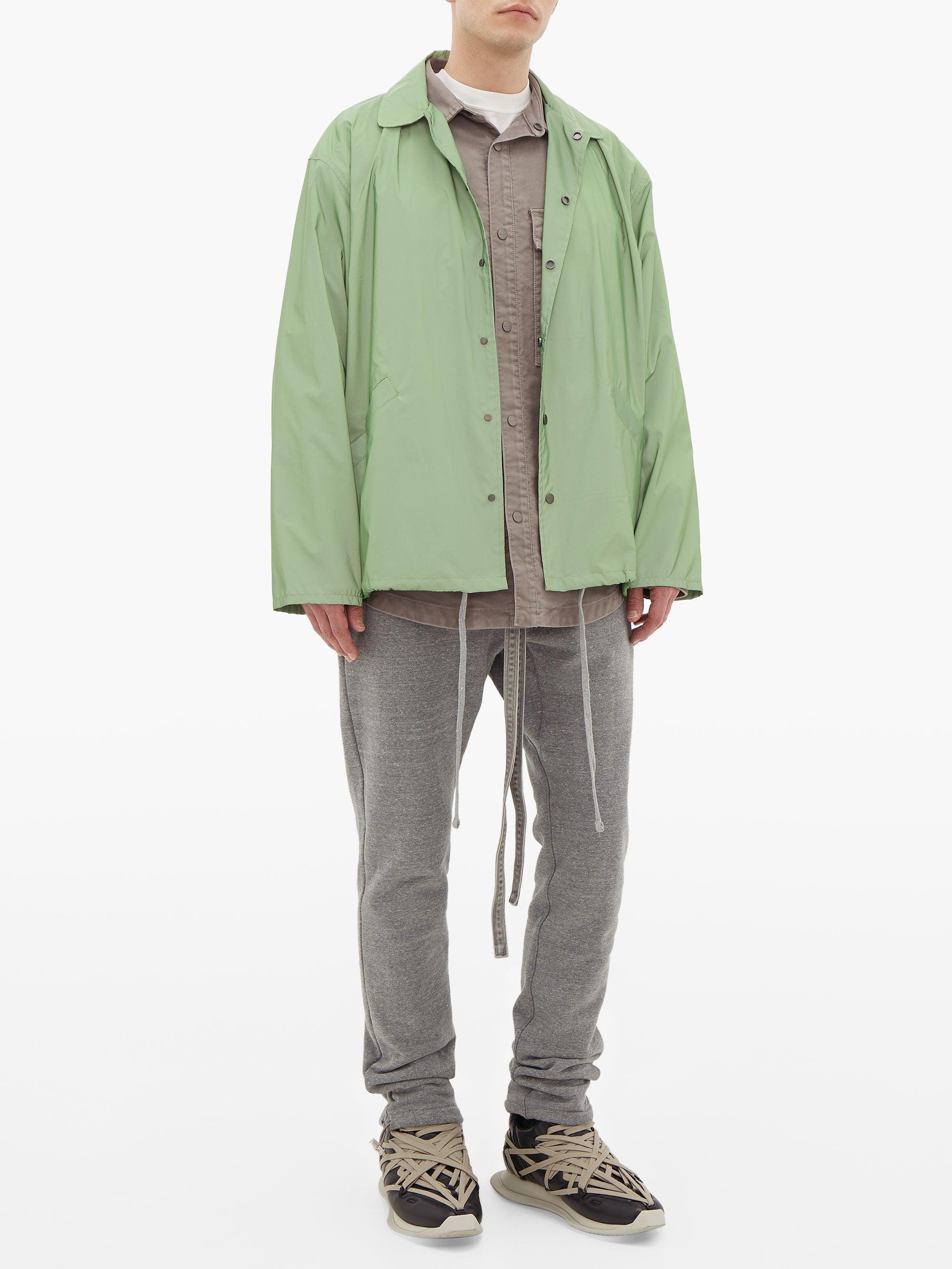 Fear Of God Synthetic Coaches Iridescent-nylon Jacket in Green for Men ...