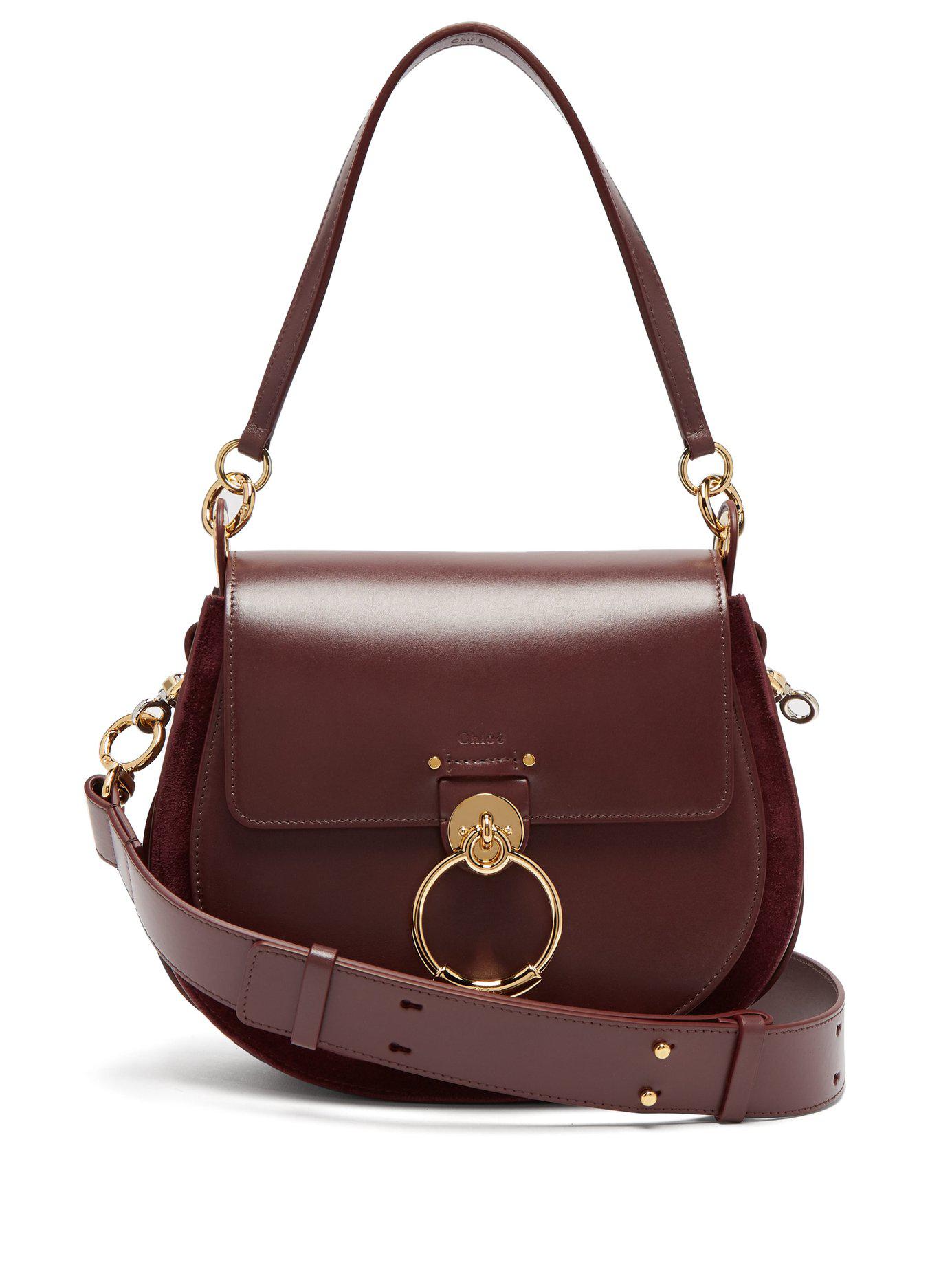 chloe bag burgundy