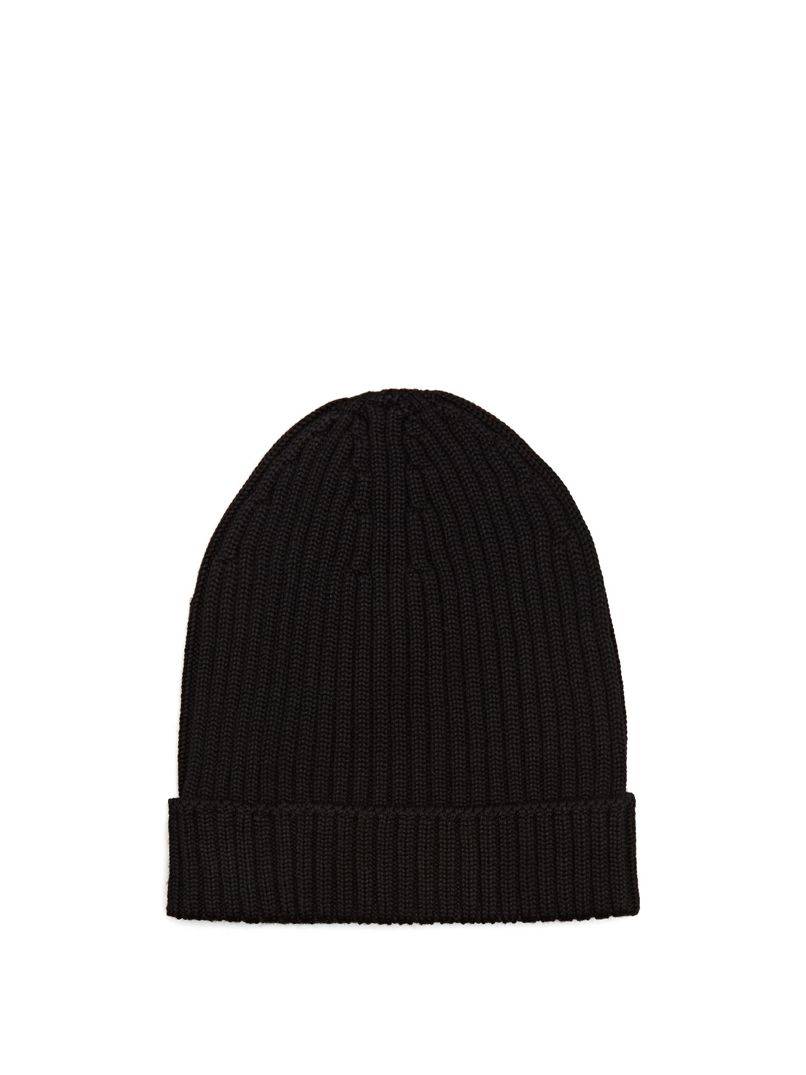 Prada Ribbed-knit Beanie Hat in Black for Men | Lyst