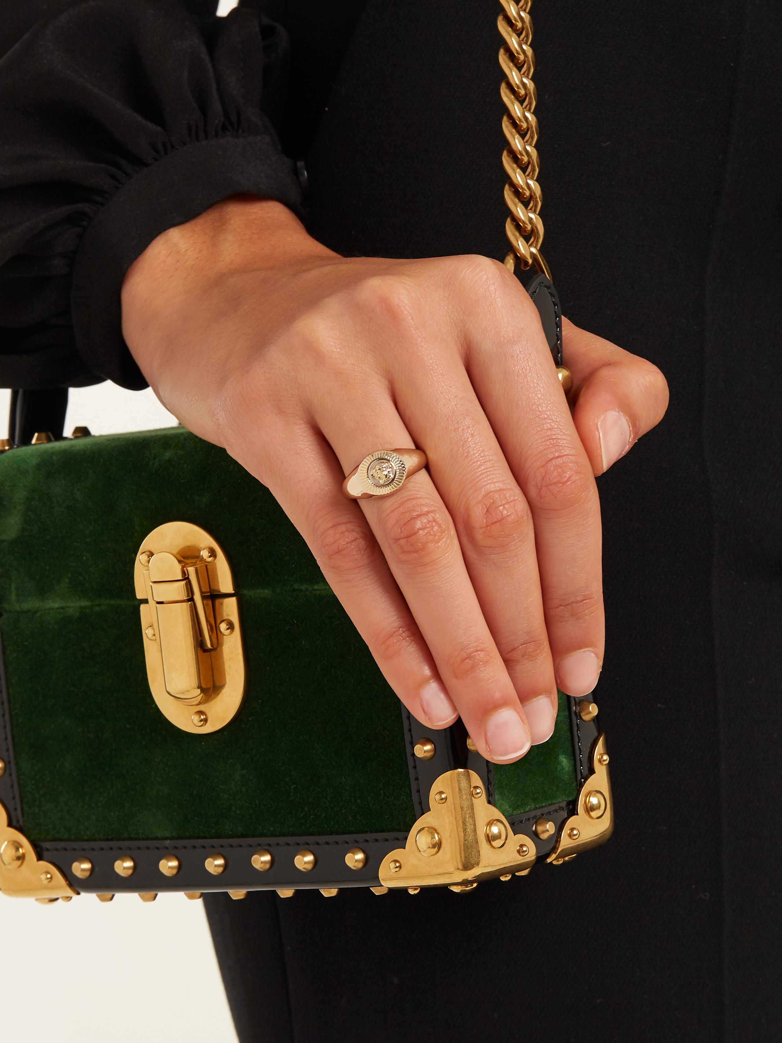 versace medusa ring womens