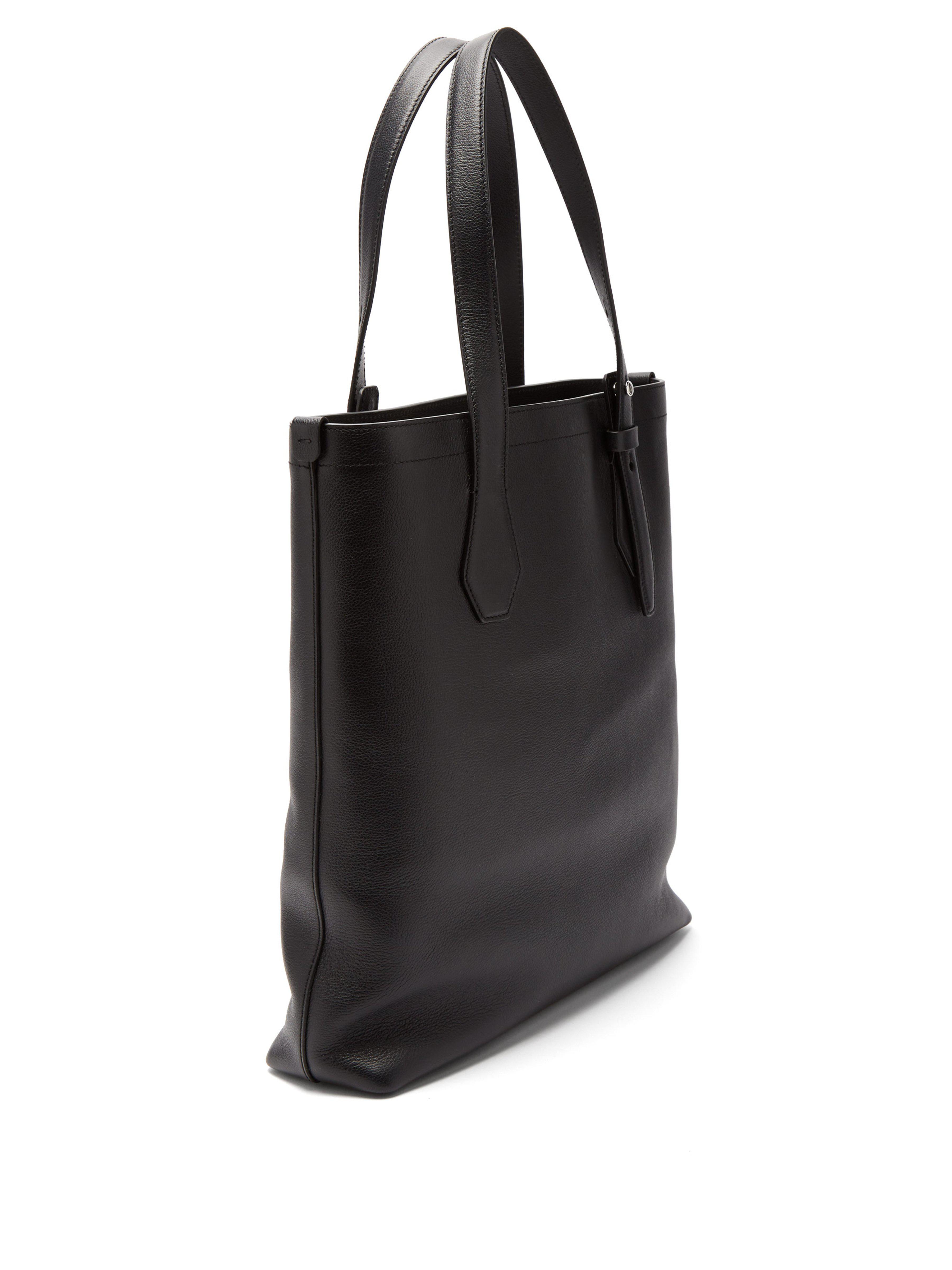 Dunhill Chiltern Logo-debossed Leather Tote in Black for Men - Lyst