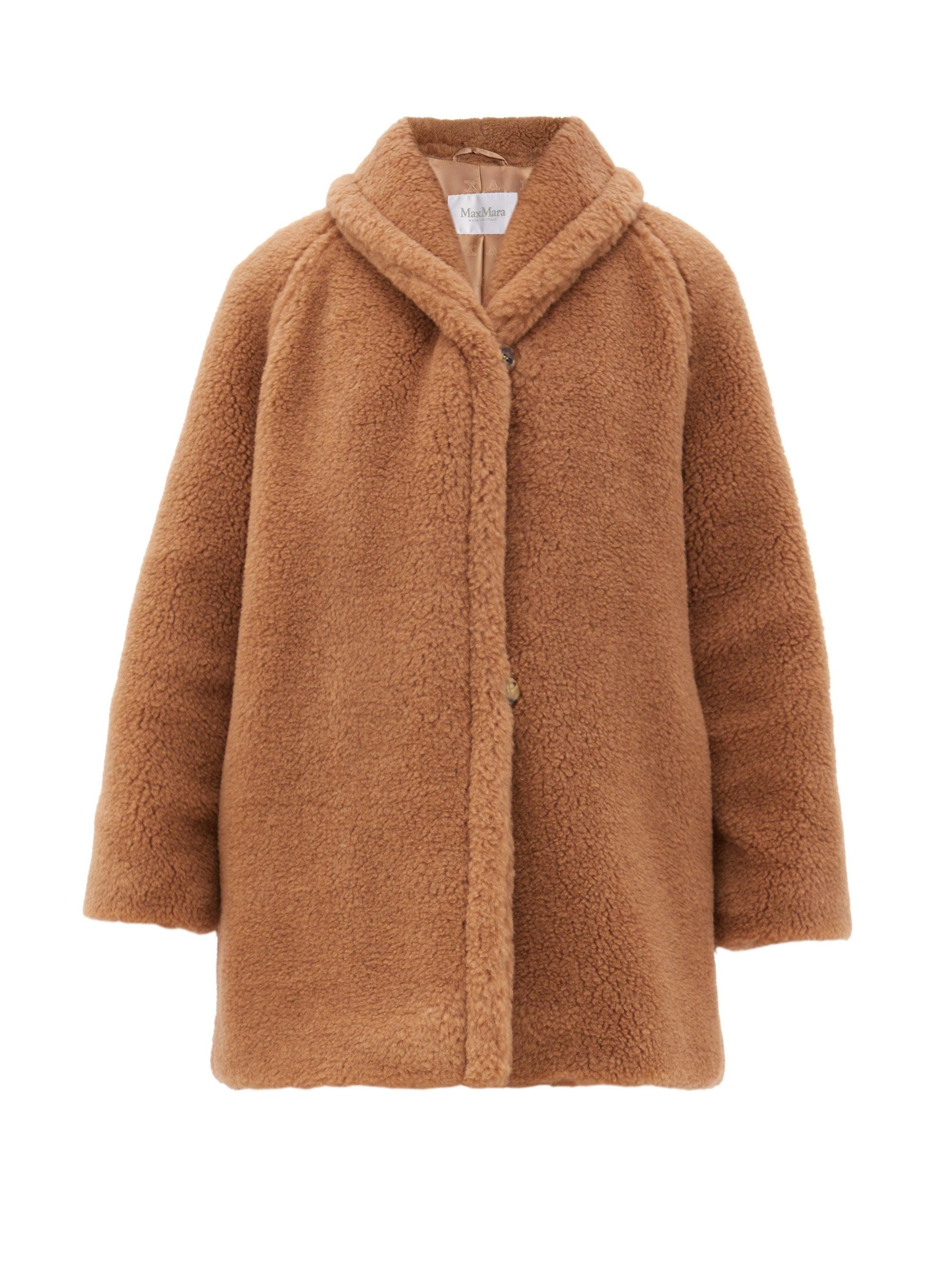 Max Mara Teddy Coat in Brown | Lyst