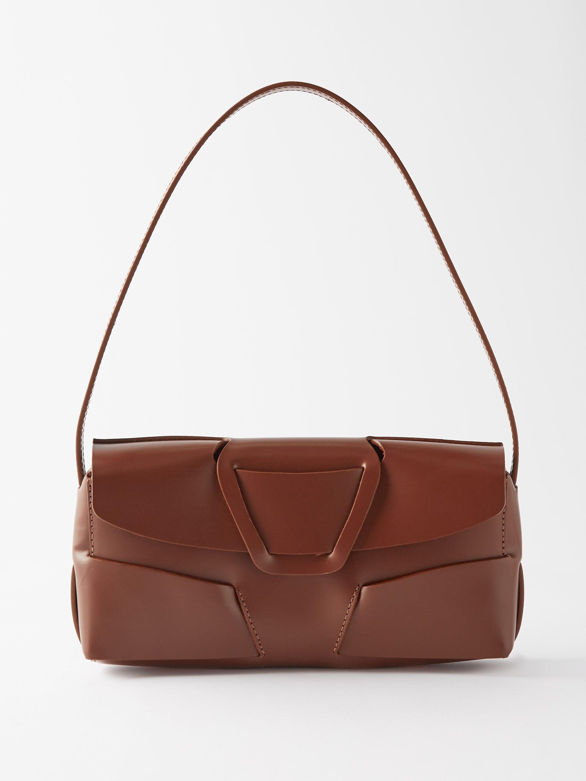 Hereu Mabra Panelled Leather Shoulder Bag in Brown Lyst