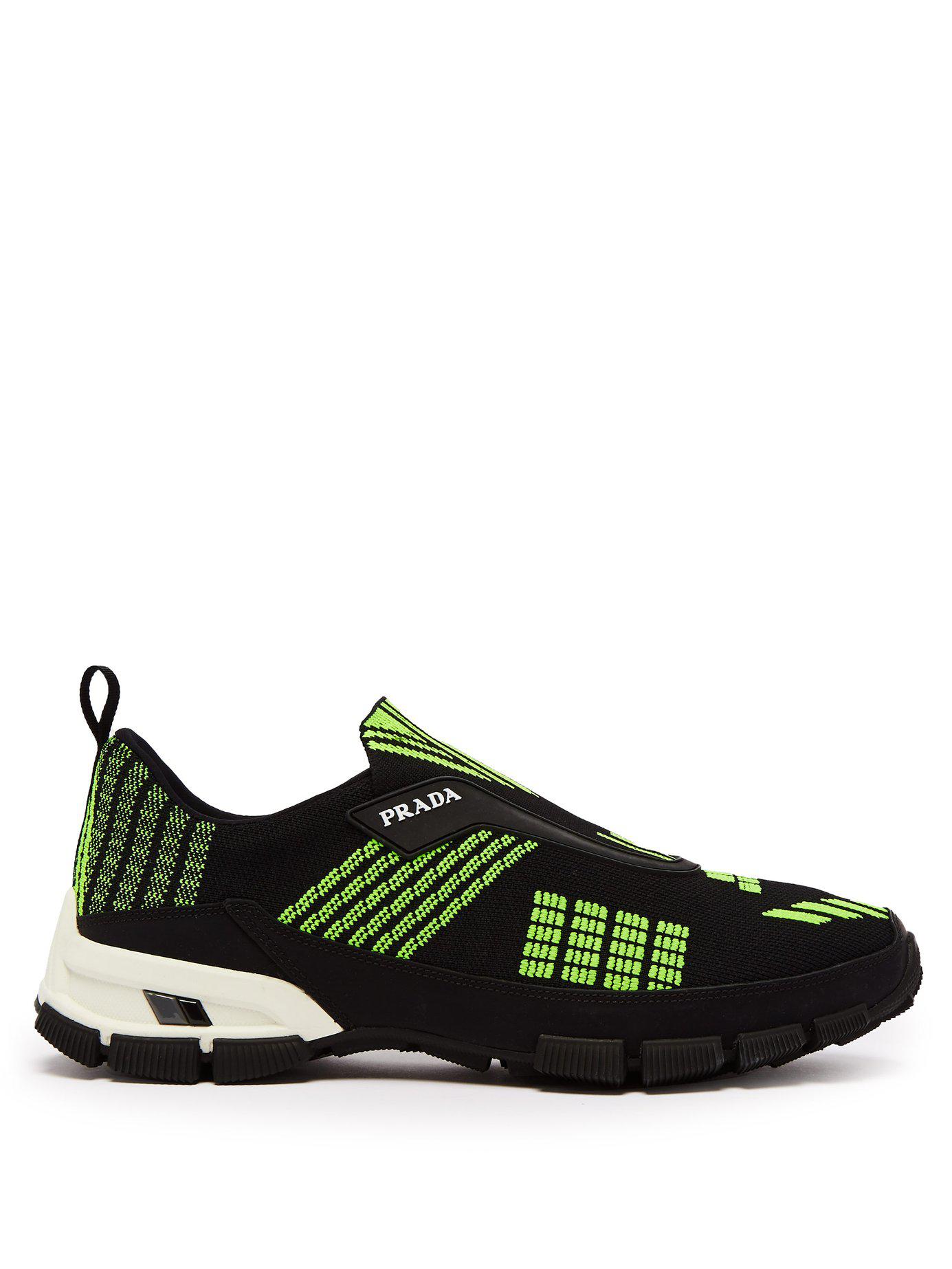 green prada trainers