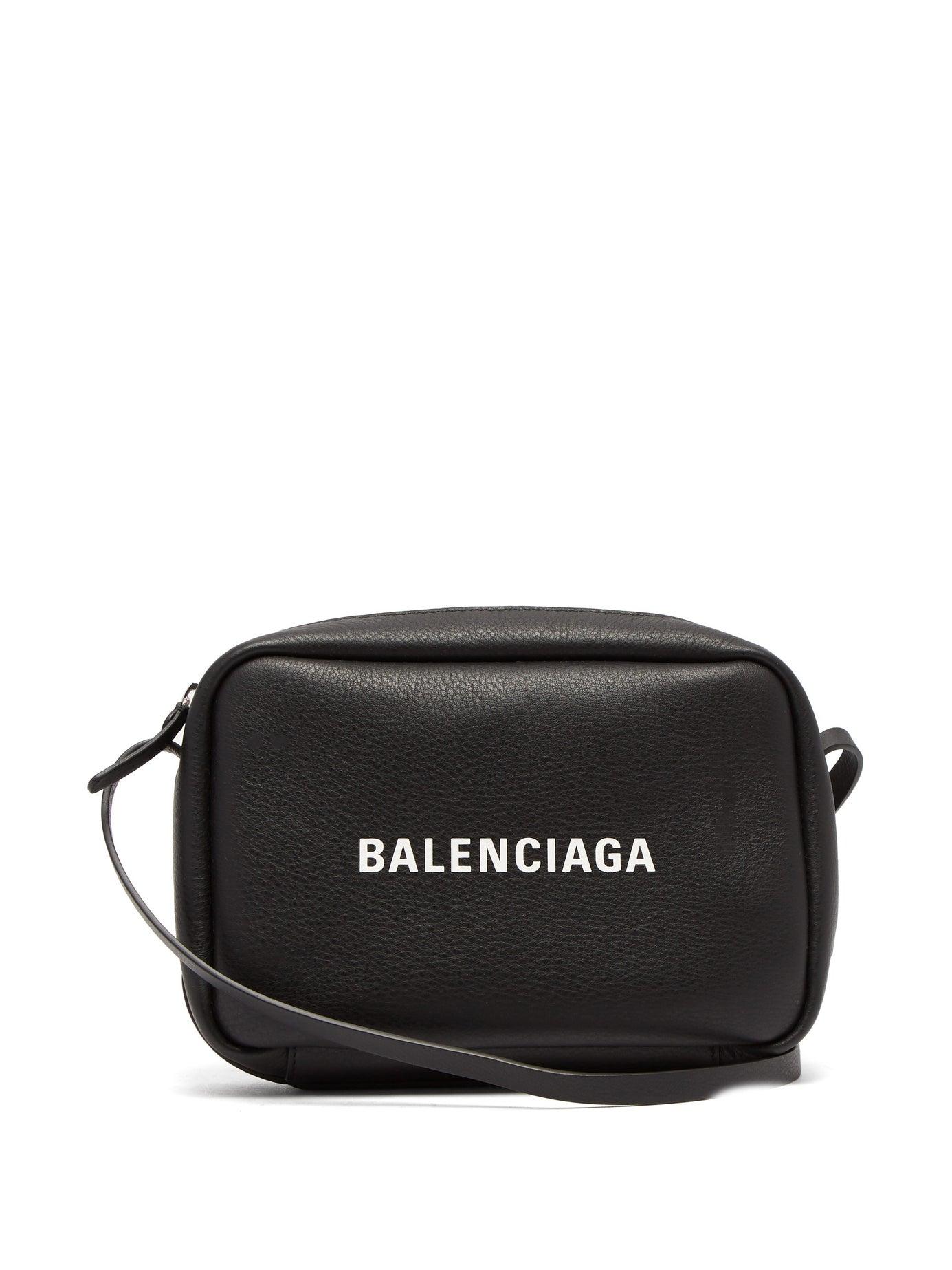 Balenciaga Leather Everyday Cross-body Bag in Black White (Black) - Lyst