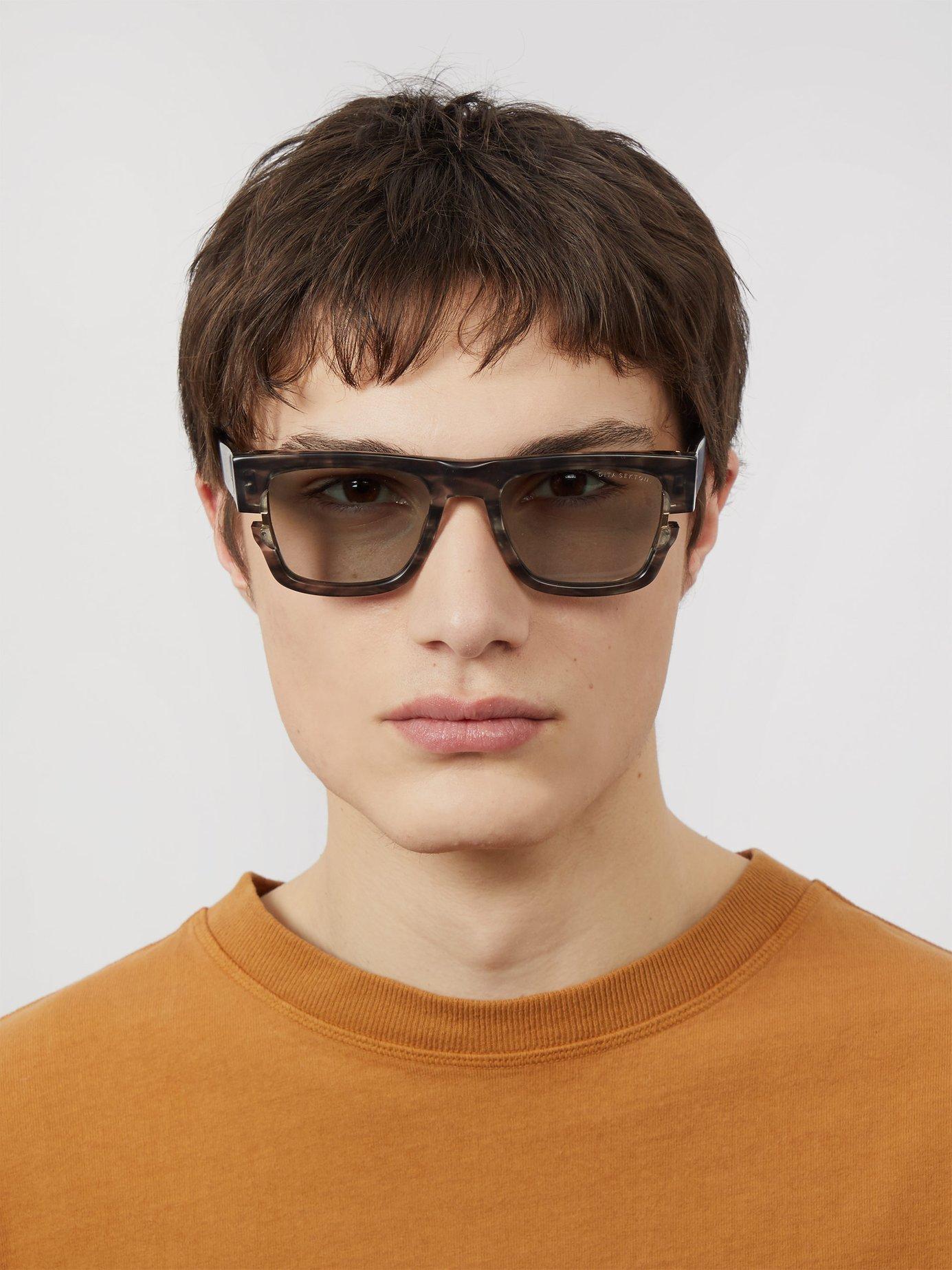 Dita Eyewear Sekton Square Acetate Sunglasses in Gray for Men - Lyst
