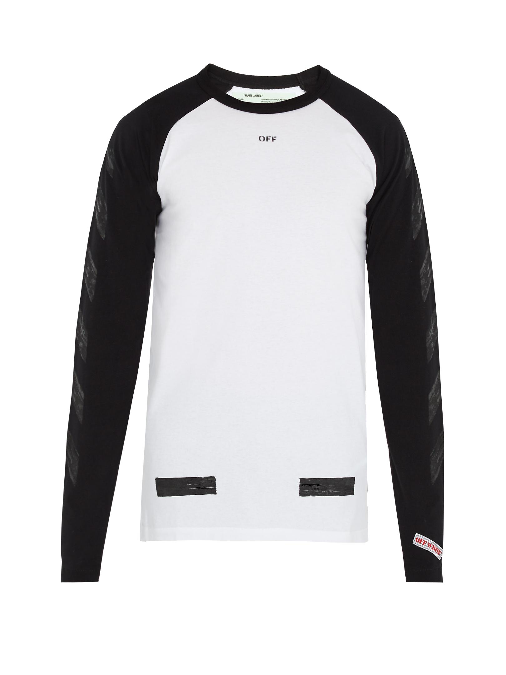 appetit centeret illoyalitet Off-White c/o Virgil Abloh Raglan-sleeved Cotton T-shirt in White for Men |  Lyst