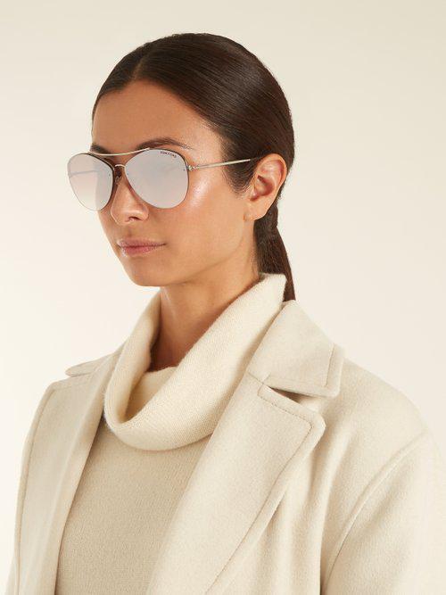 tom ford silver glasses