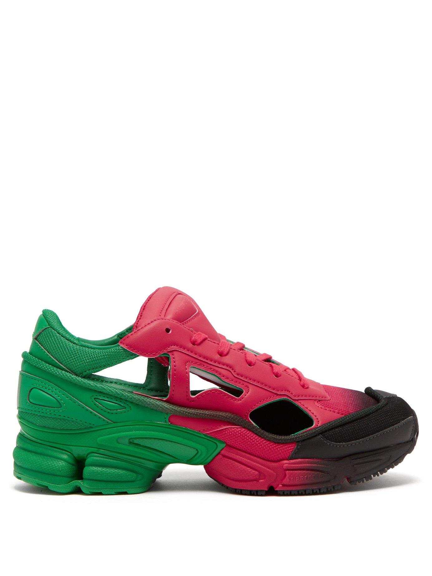adidas By Raf Simons Replicant Ozweego Mesh And Leather Trainers - Lyst