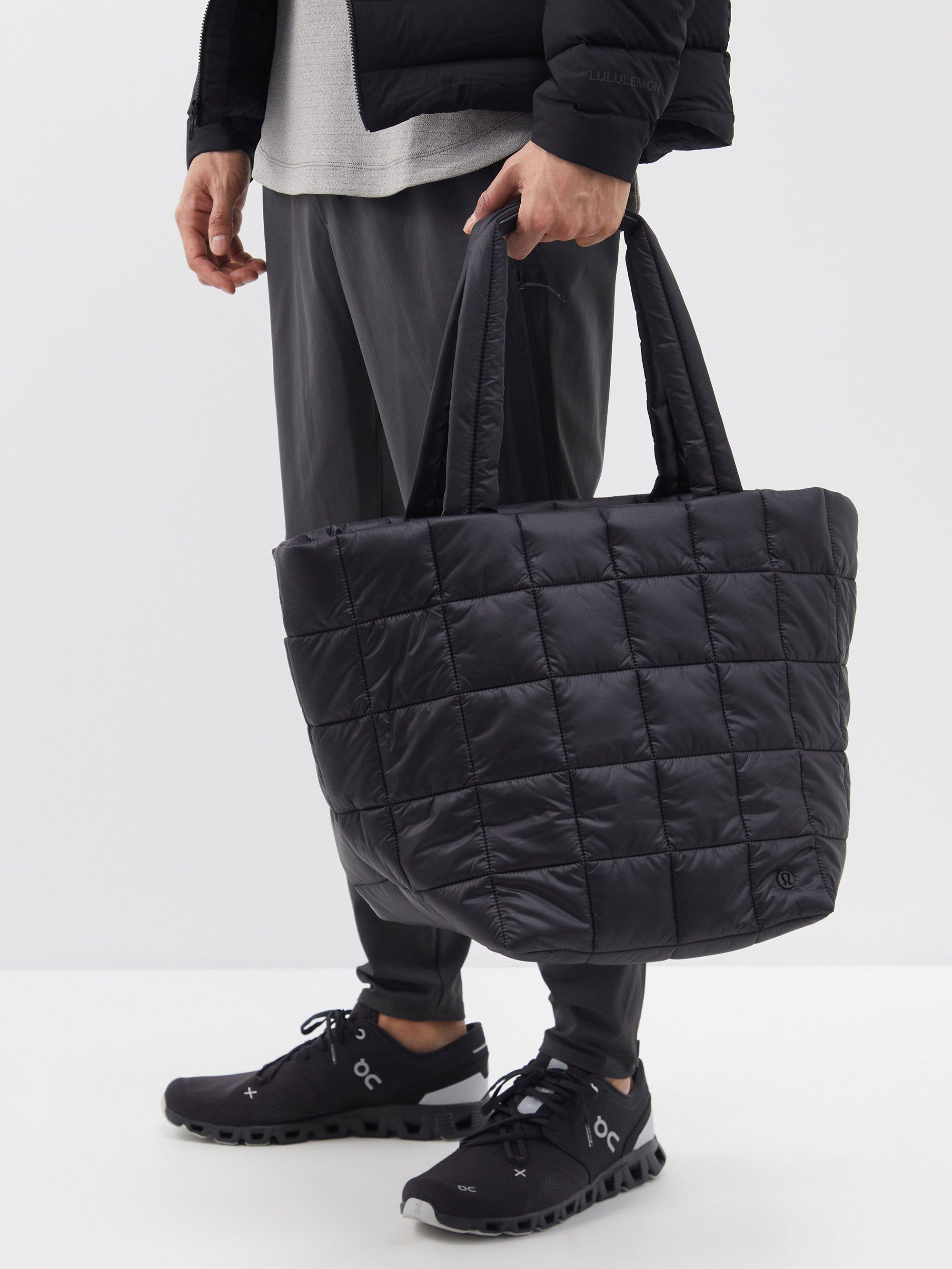 lululemon athletica Quilted Grid Tote Bag in Black for Men | Lyst