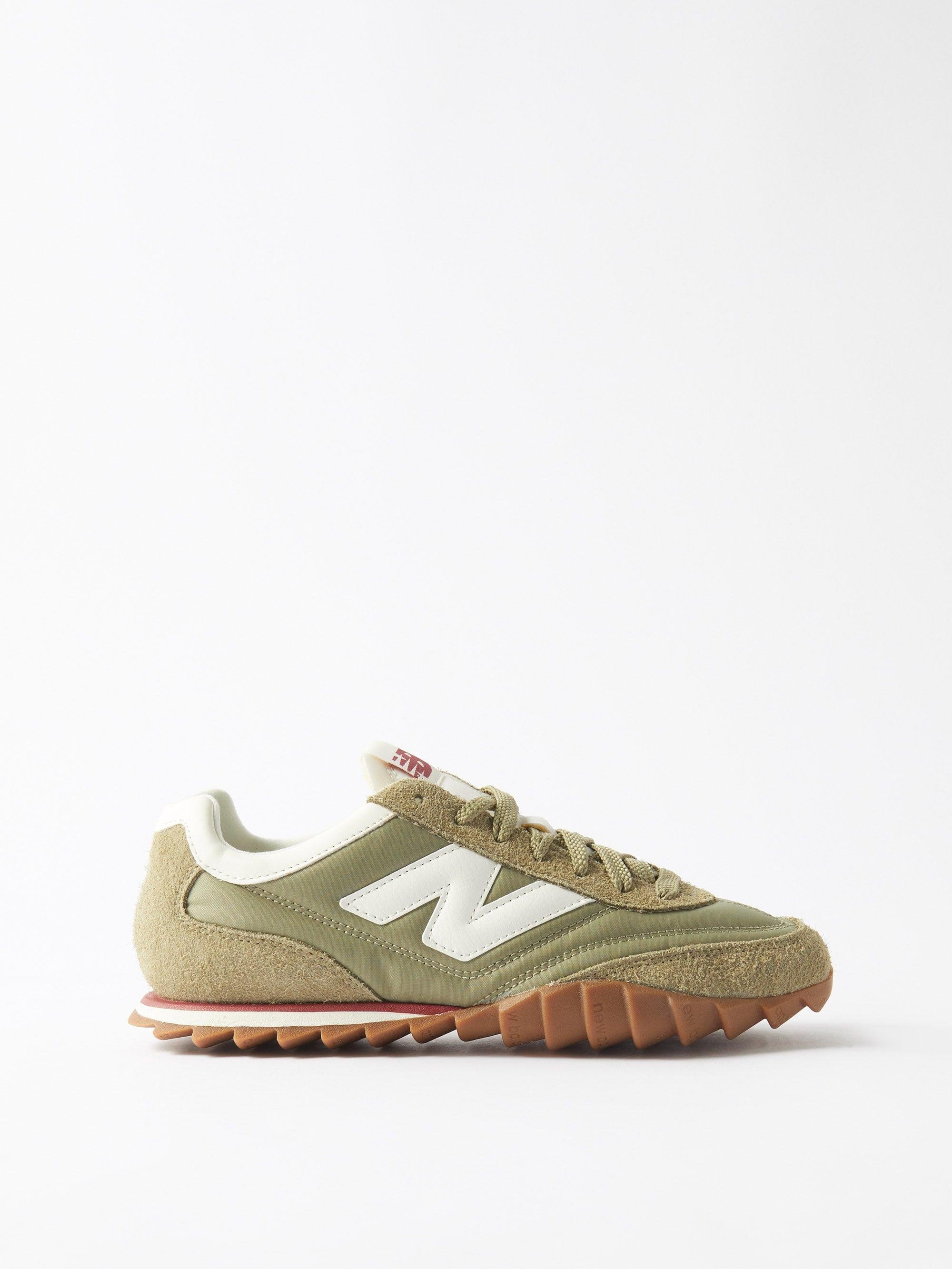 New Balance Rc30 Suede And Nylon Trainers in Green White (White) Lyst