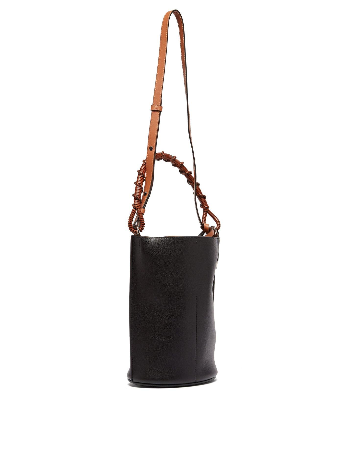 Gate bucket leather crossbody bag Loewe Brown in Leather - 24556585