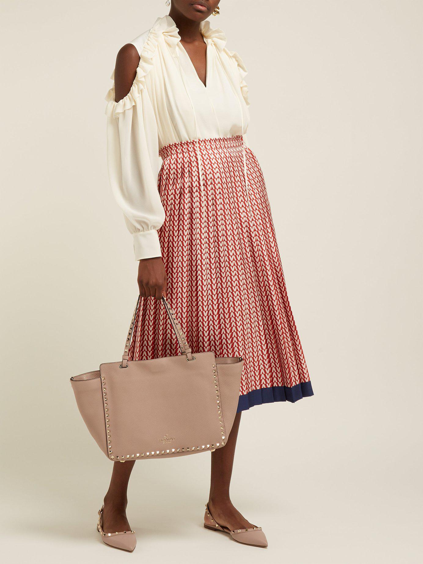 valentino rockstud slingback flat