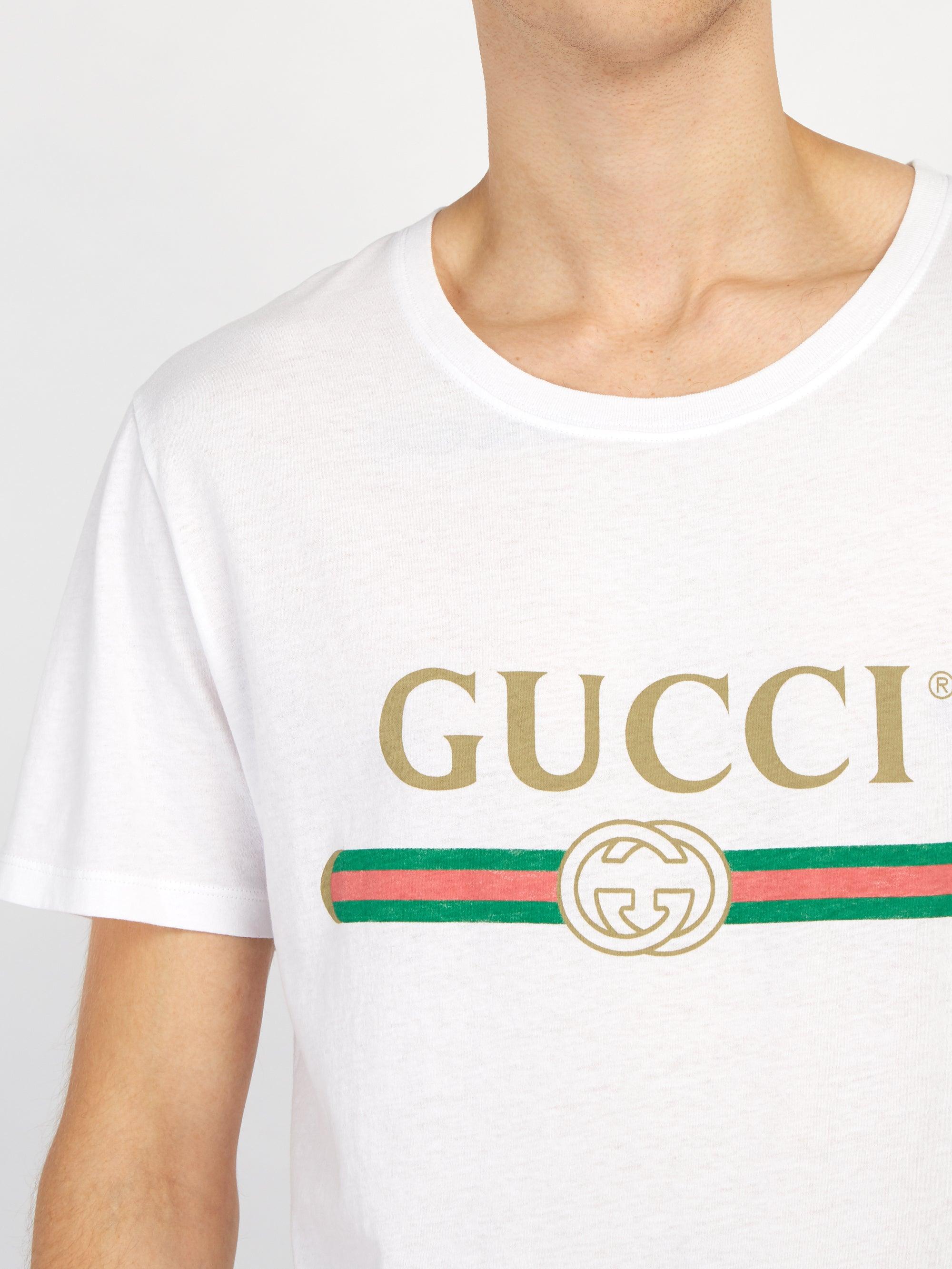 Gucci コットン 【公式】 (グッチ) ロゴ ウォッシュドオーバーサイズ T 