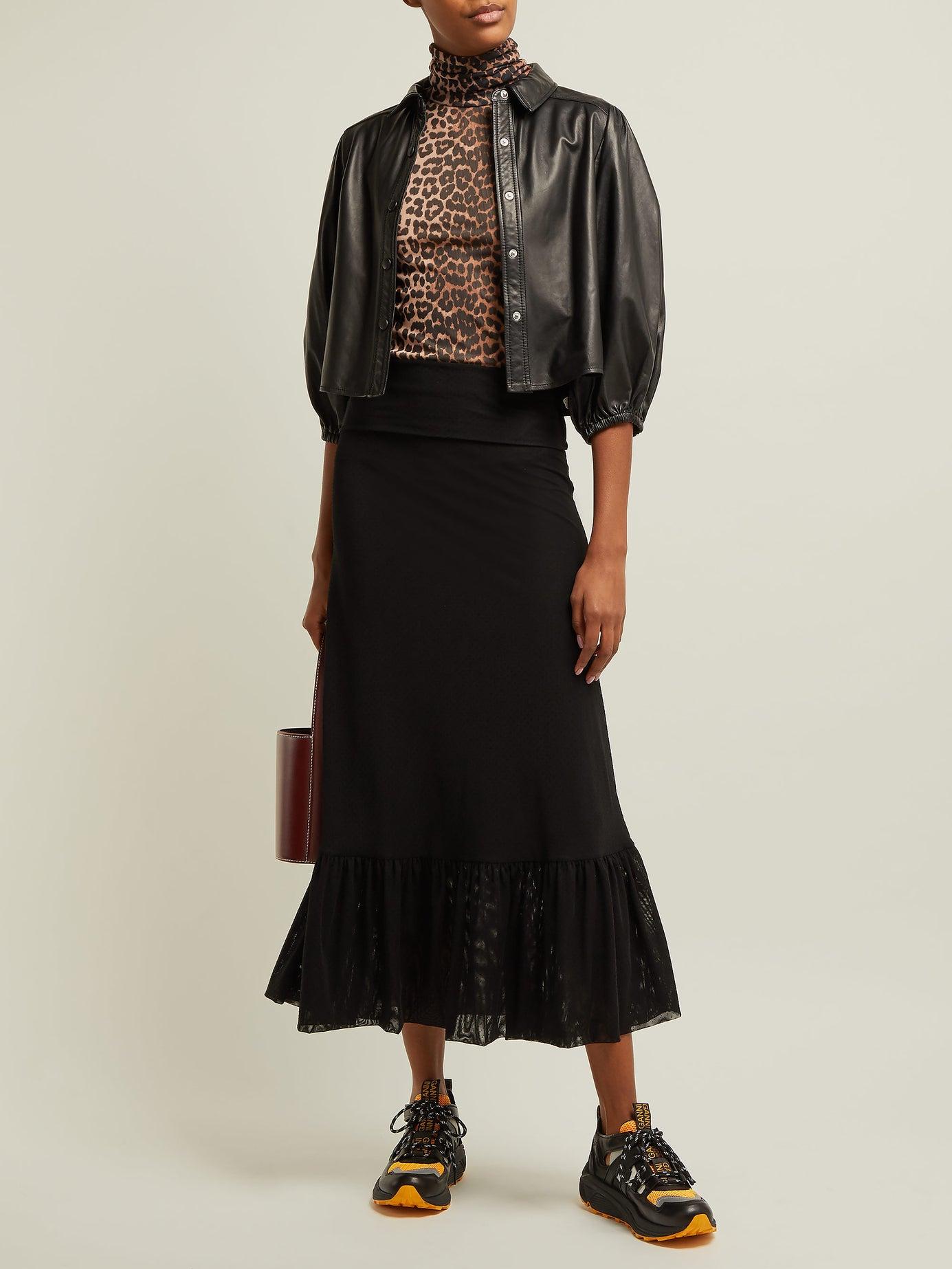 low top leather trainers