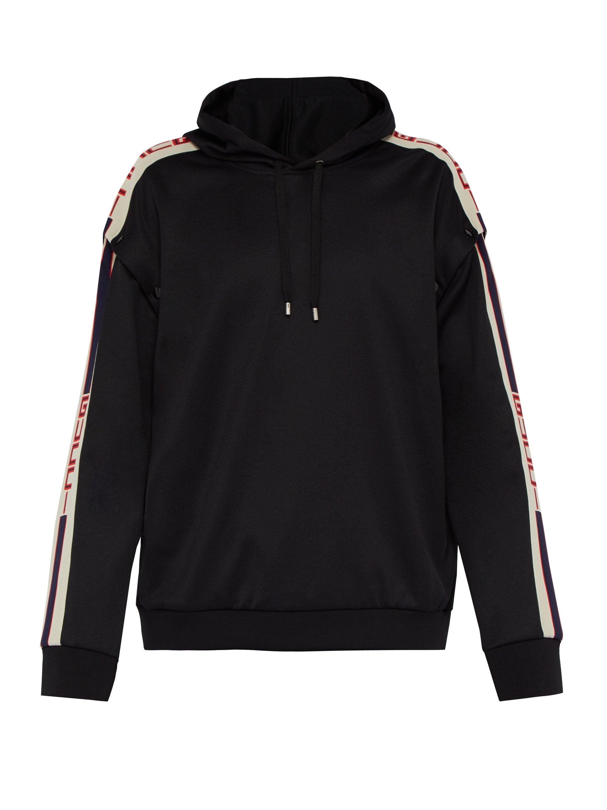 gucci tape hoodie