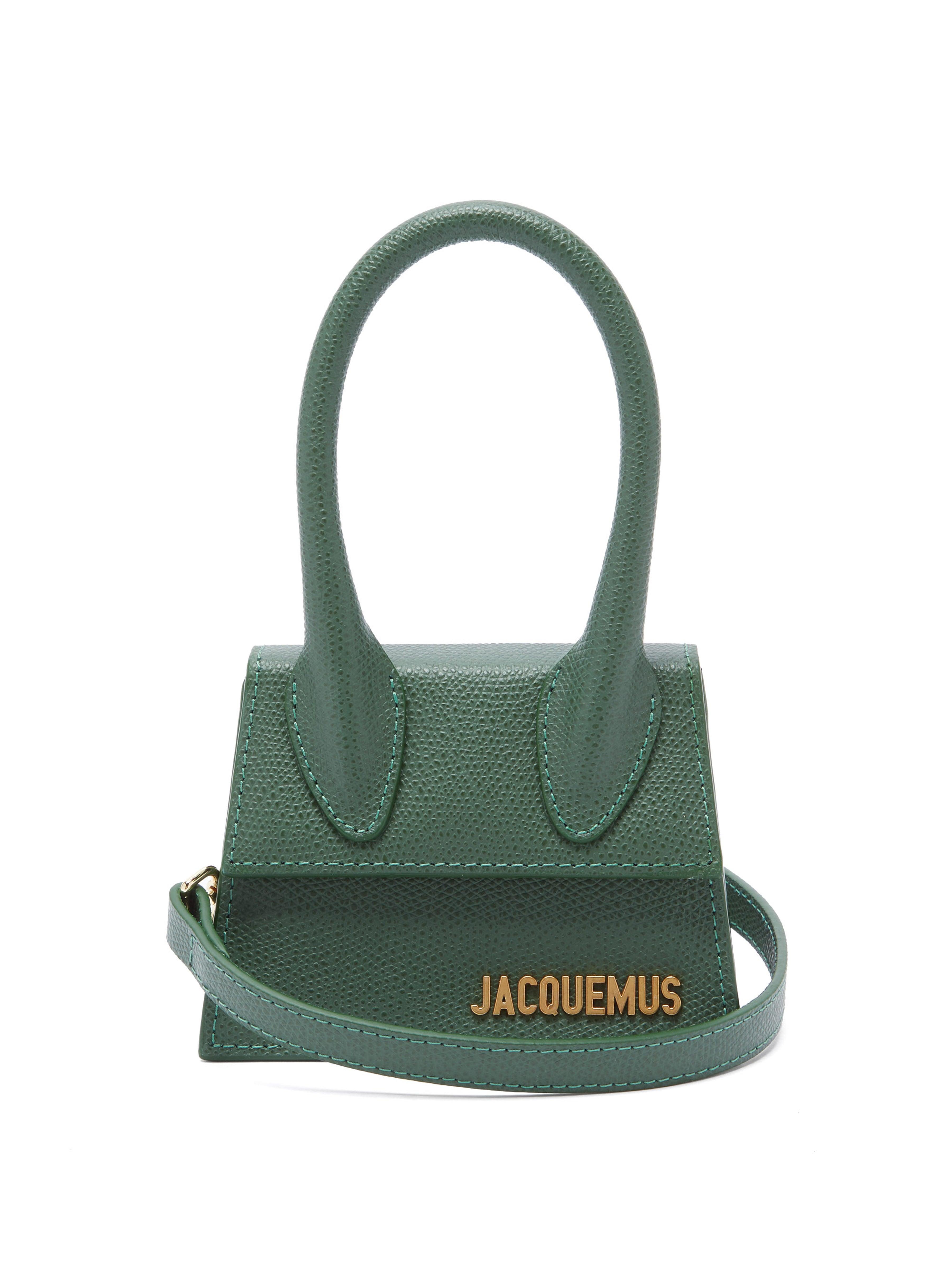 Jacquemus Le Chiquito Grained Leather Cross Body Bag in Green Lyst UK