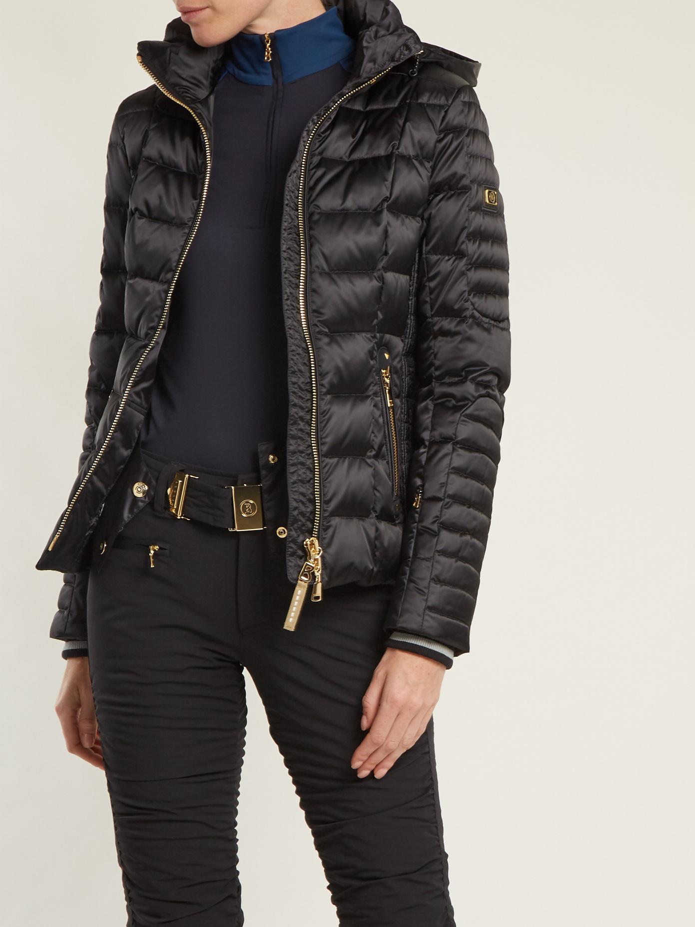 Bogner Synthetic Lena Hooded Padded Jacket in Black | Lyst