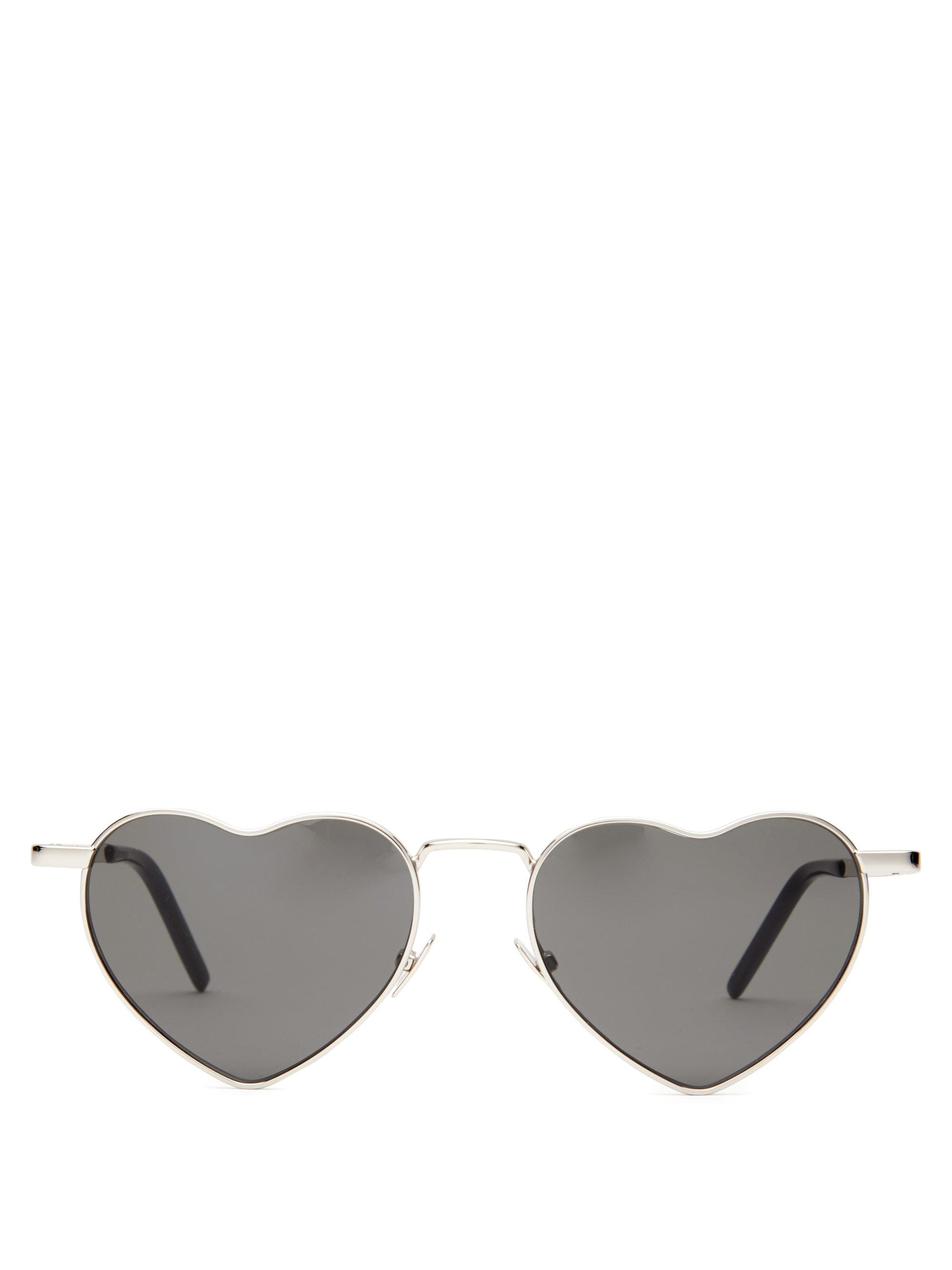 saint laurent heart glasses