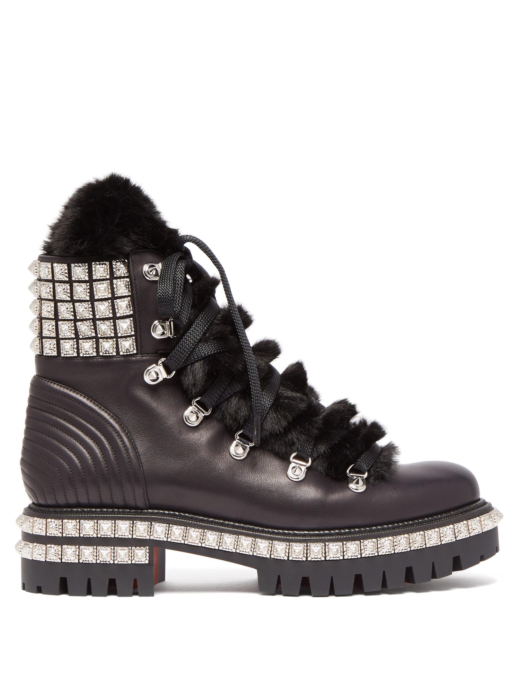 studded hiking boots