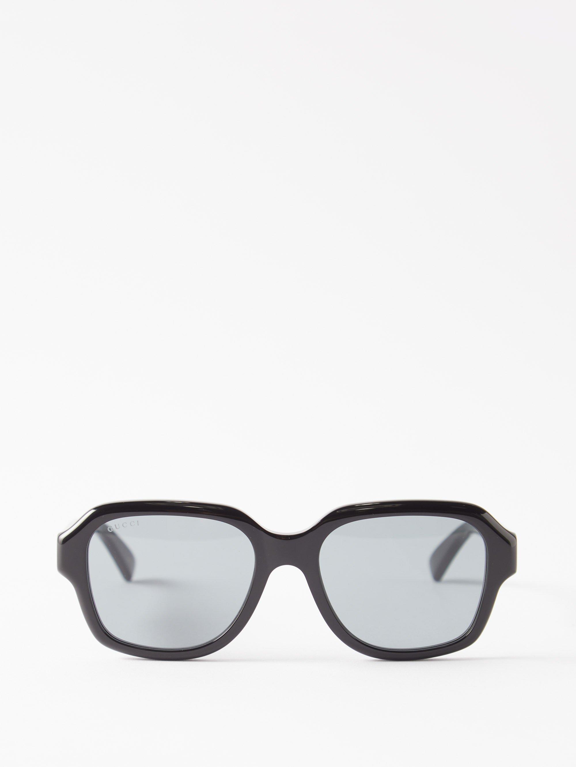 Gucci D-frame Acetate Sunglasses in Gray for Men | Lyst