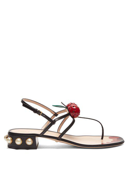 gucci cherry sandals