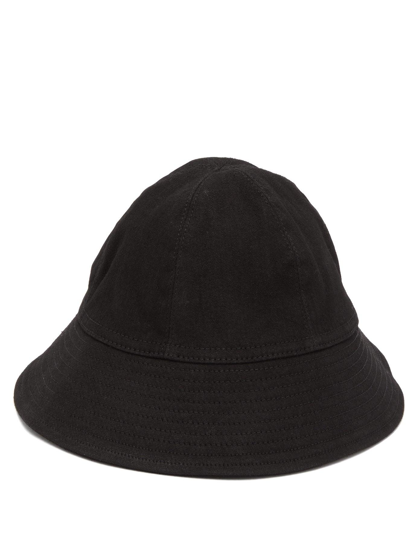 Rick Owens Drkshdw Gilligan Cotton Blend Bucket Hat in Black for Men - Lyst