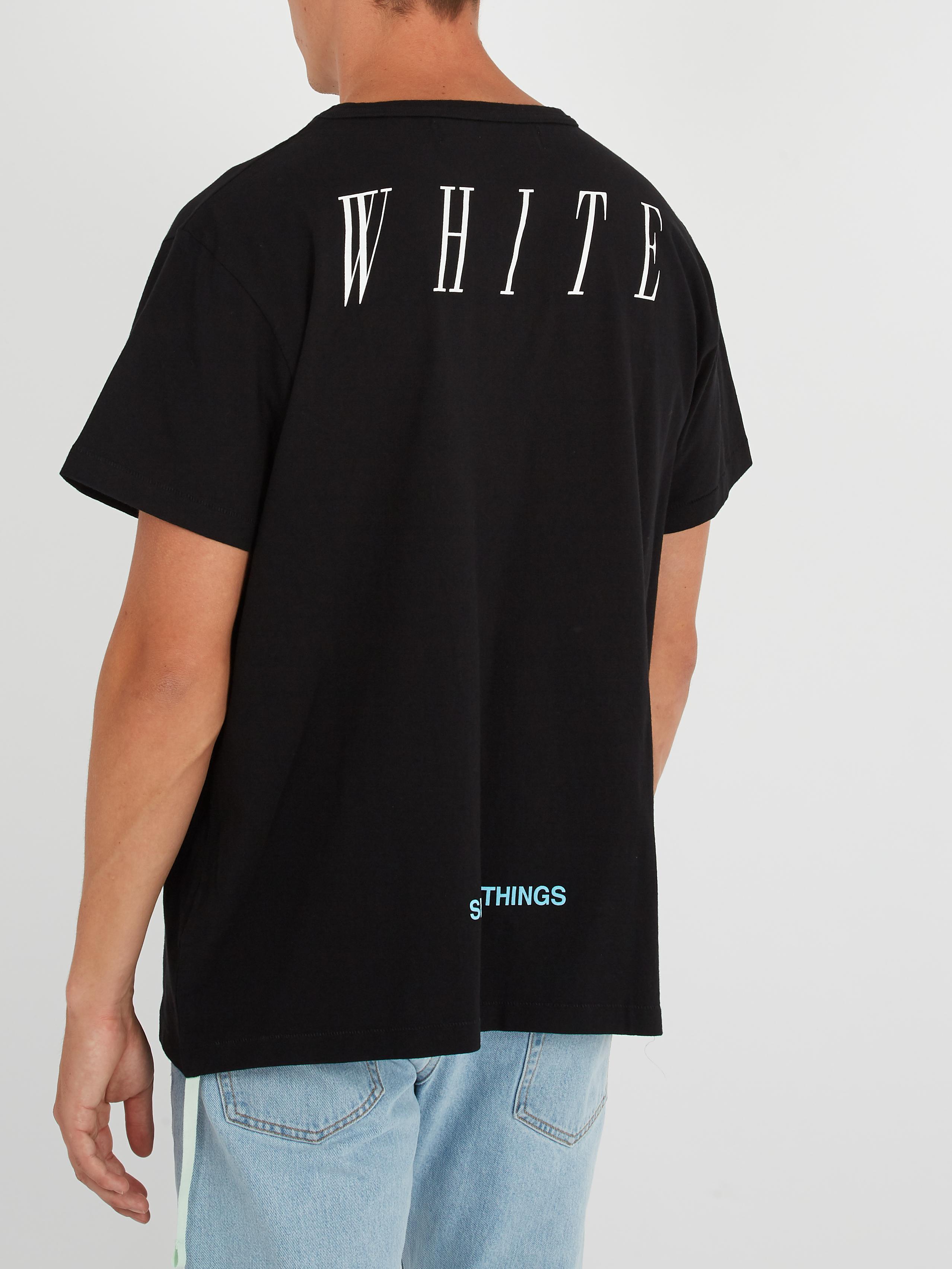 off white not real tee